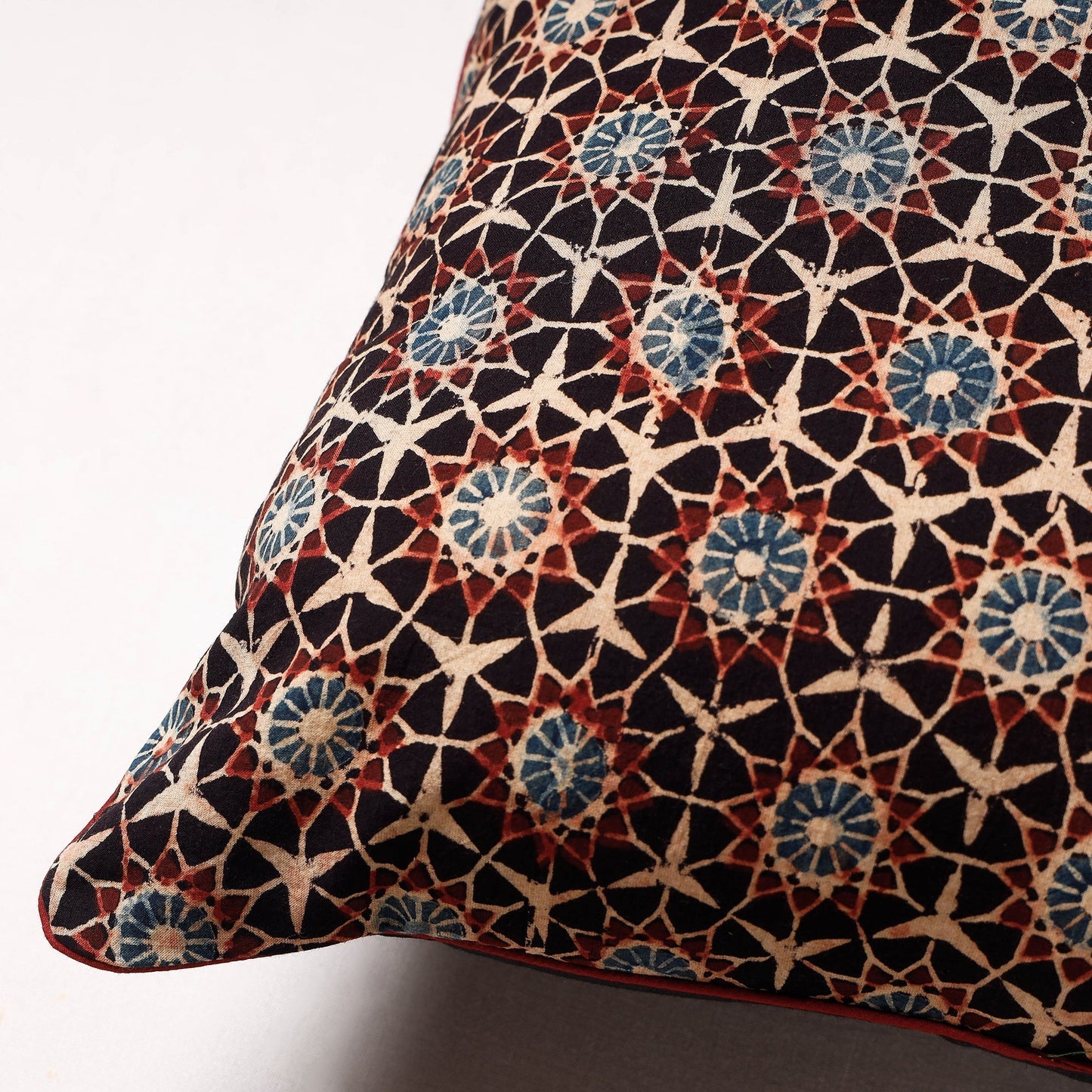 Ajrakh Cushion Cover
