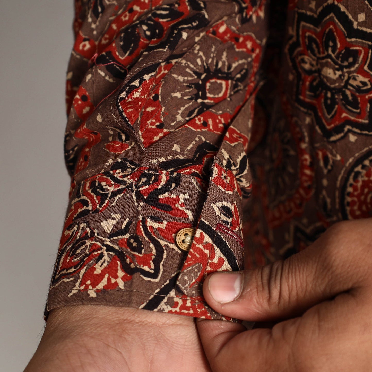 Ajrakh Men Long Kurta