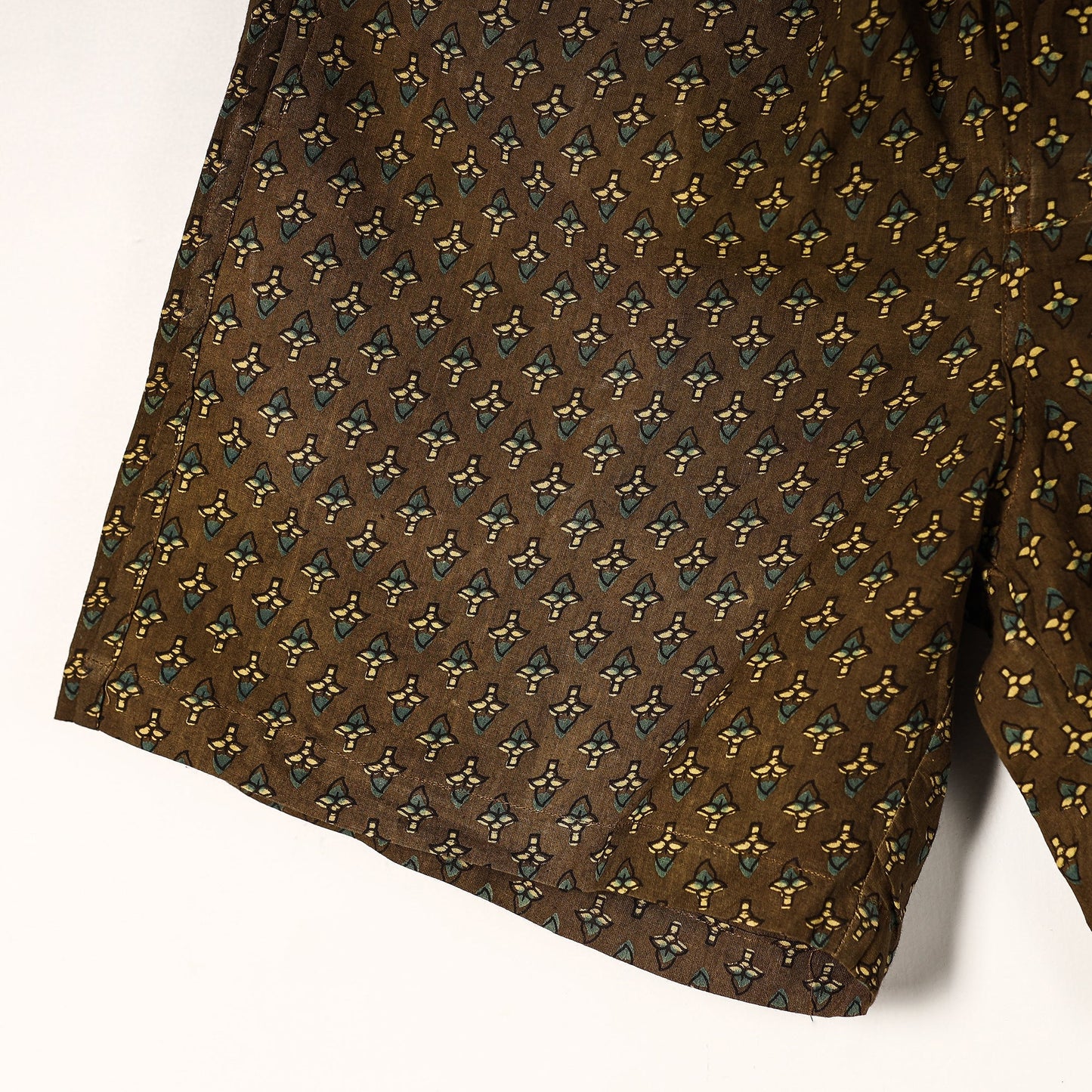 Ajrakh Block Printed Cotton Unisex Boxer/Shorts