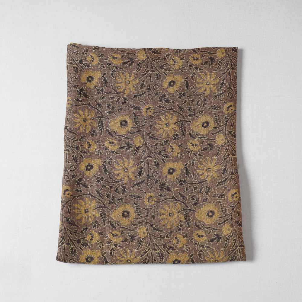 Ajrakh Block Printing Natural Dyed Pure Wool Precut Fabric