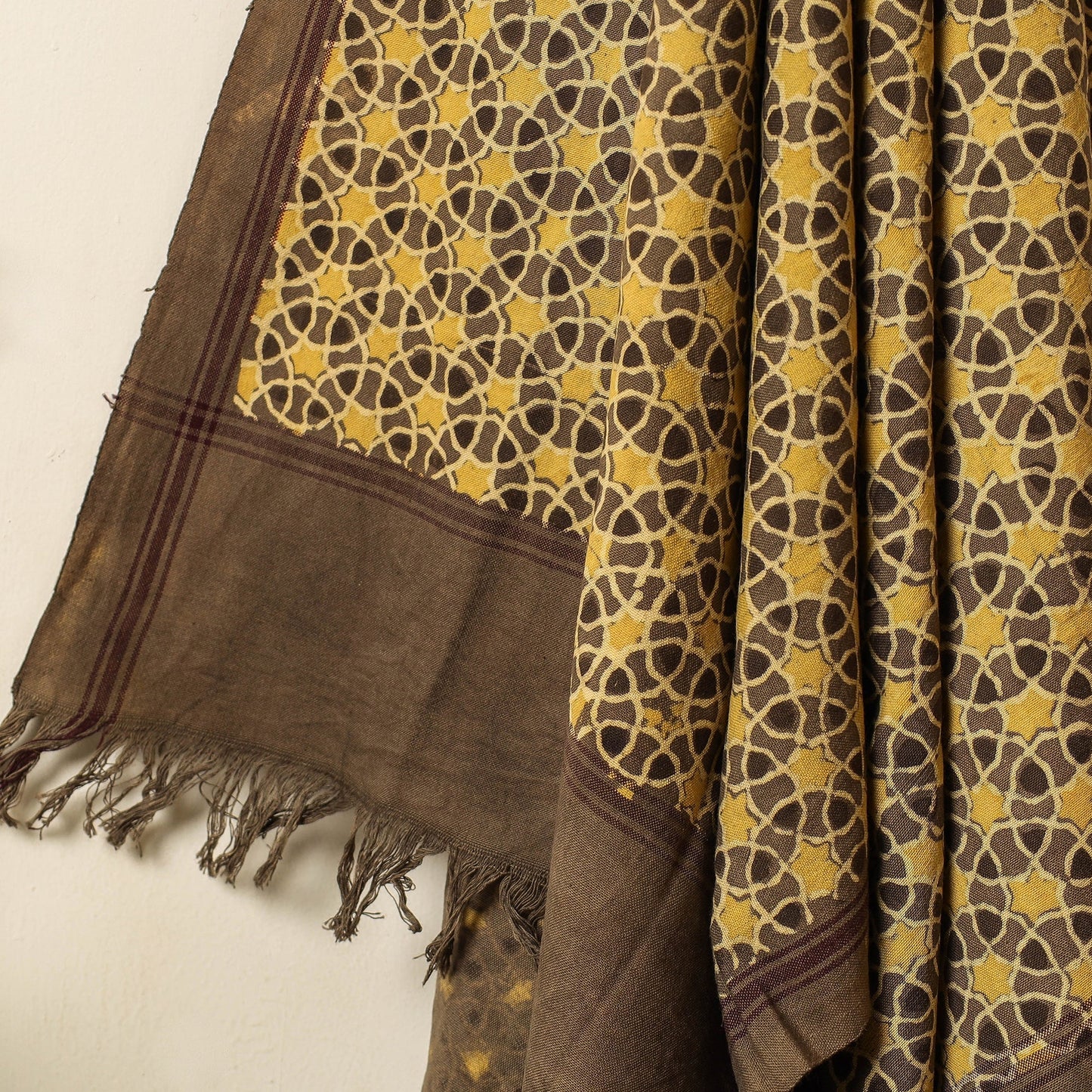 block printed towel