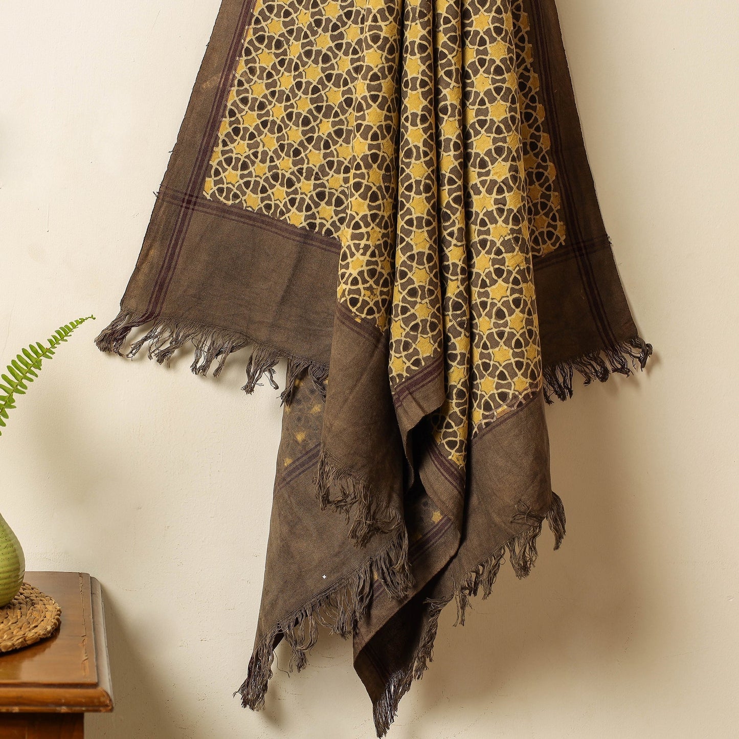 block printed towel