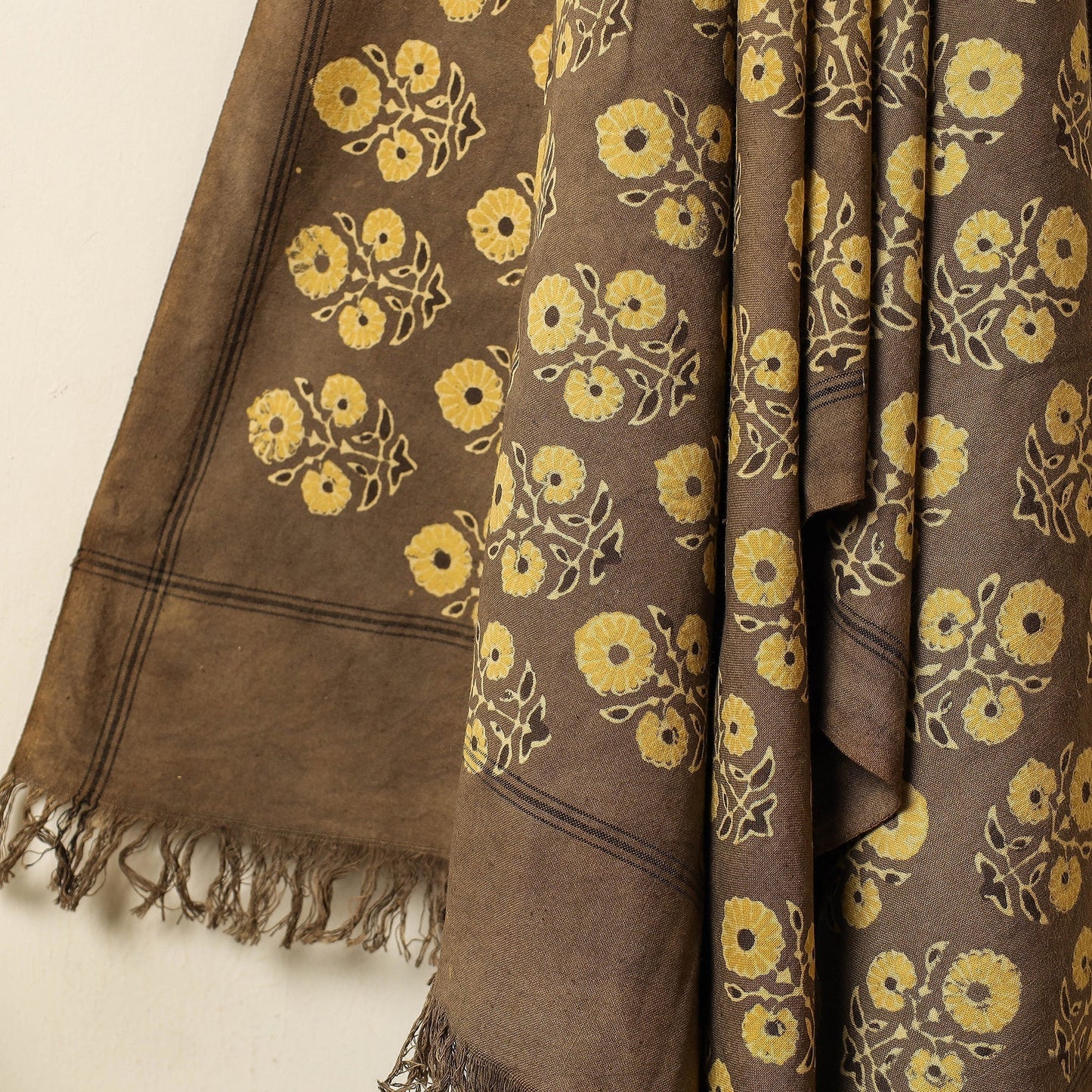 block printed towel