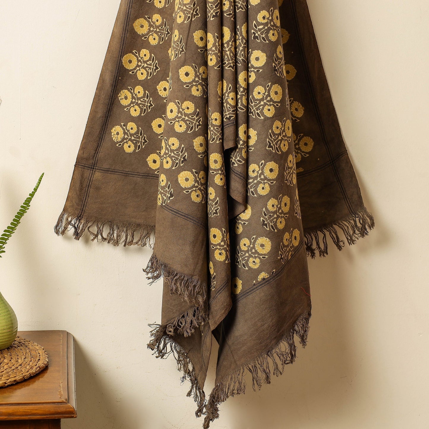 block printed towel
