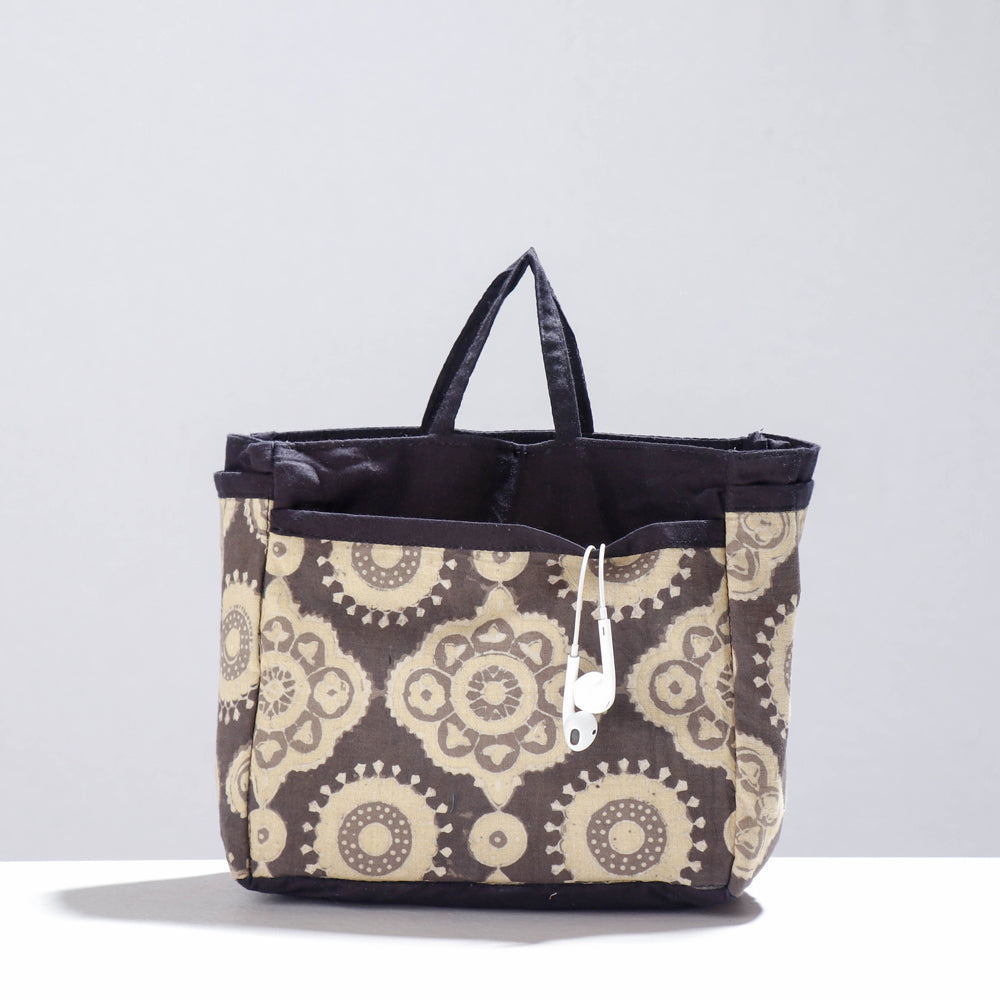Ajrakh Multipurpose Cosmetic/Toiletry Cotton Pouch