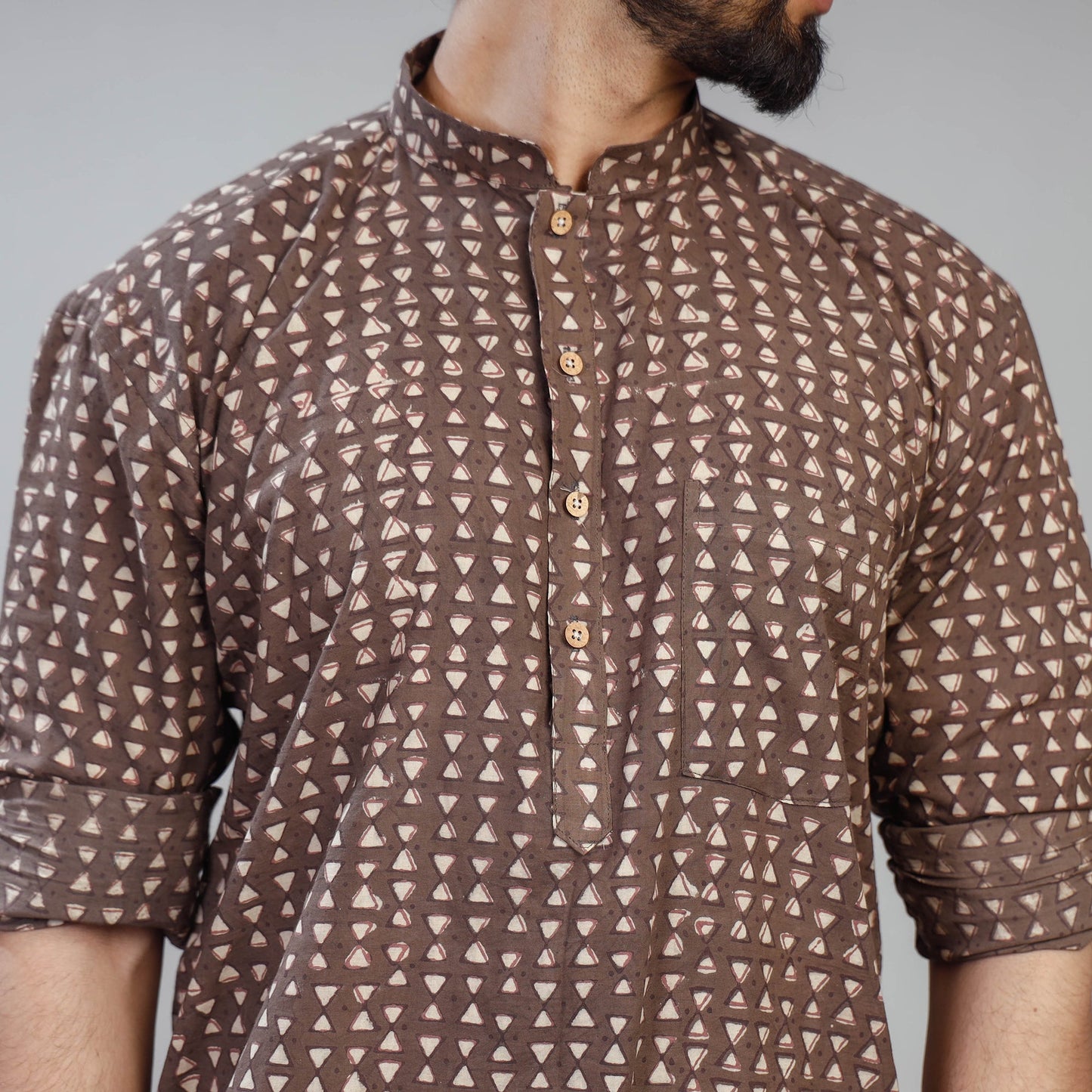 Block Printed Men Kurta
