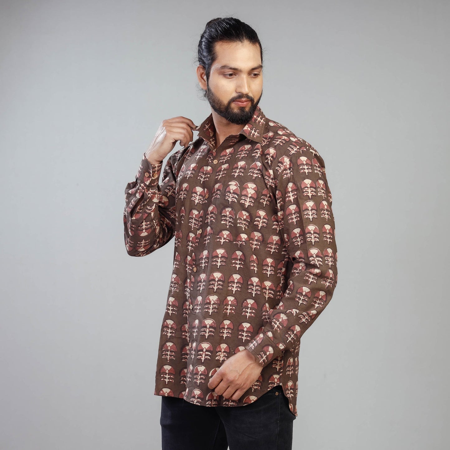 Block Printed men shirt