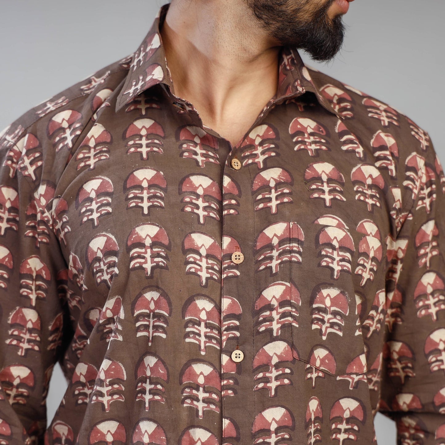 Block Printed men shirt