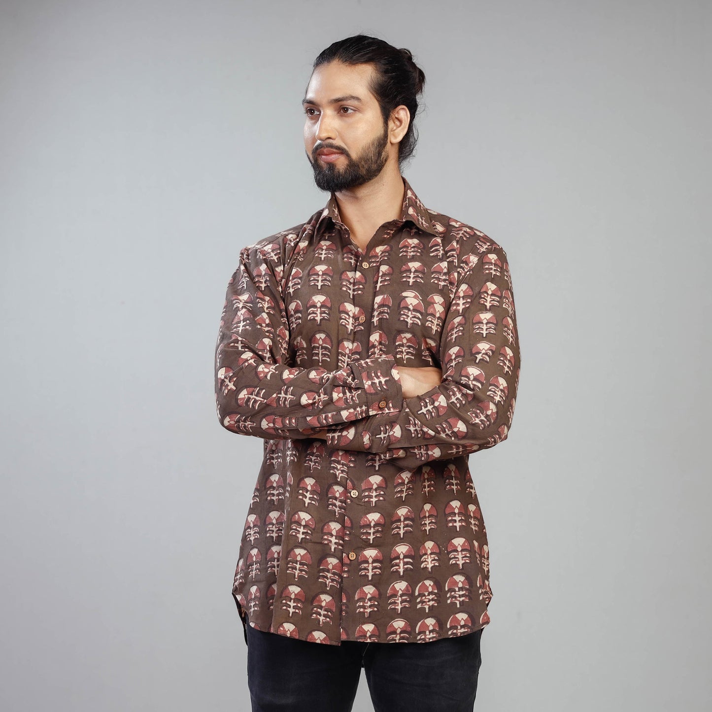 Block Printed men shirt
