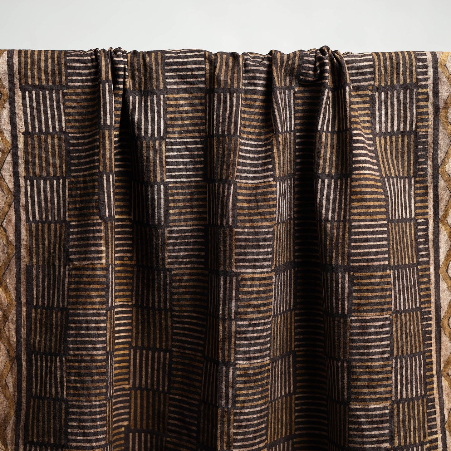 Brown Akola Block Print Pure Handloom Cotton Towel