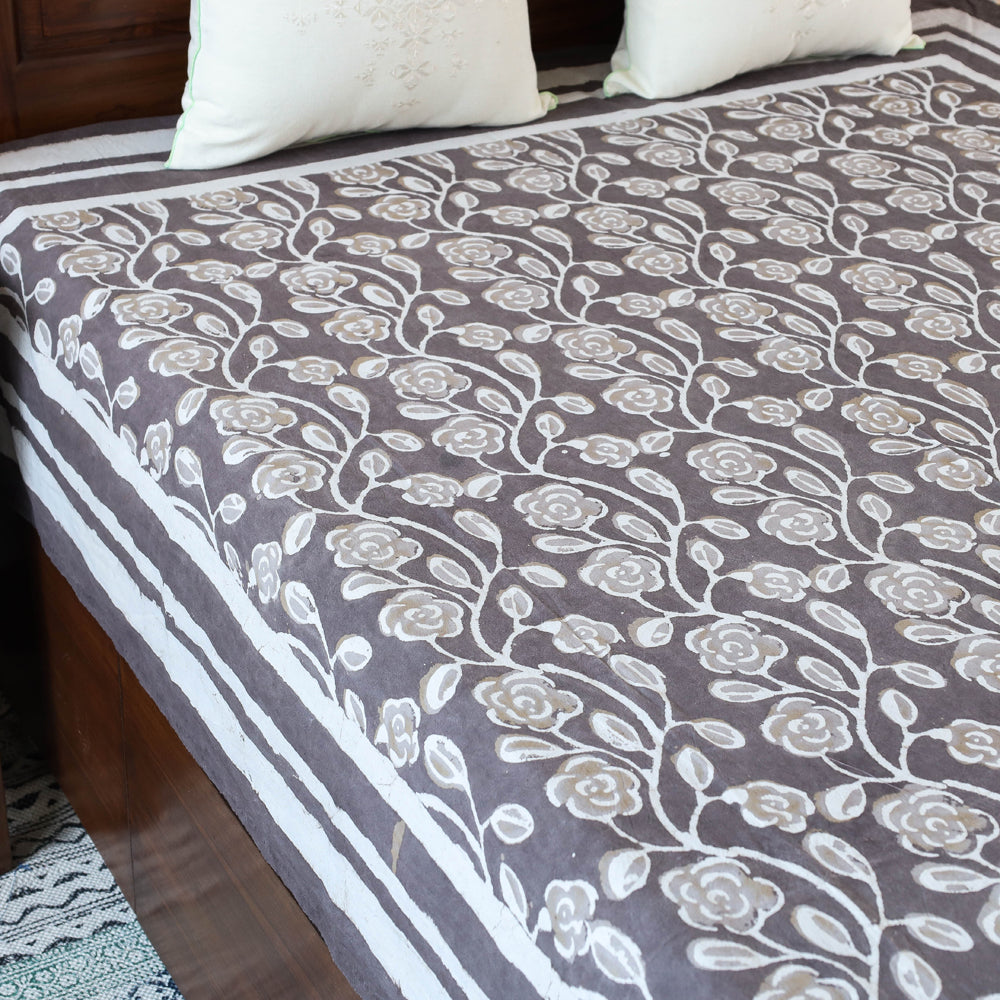 Buy Block Art Print Cotton Single Bindaas Bed Sheet