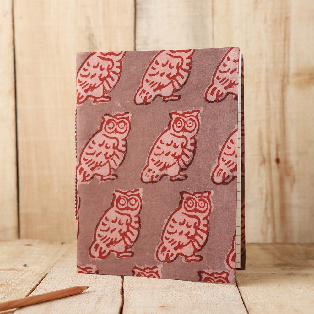 Buy Art Block Print Fabric Cover Handmade Paper Notebook Online at iTokri.com