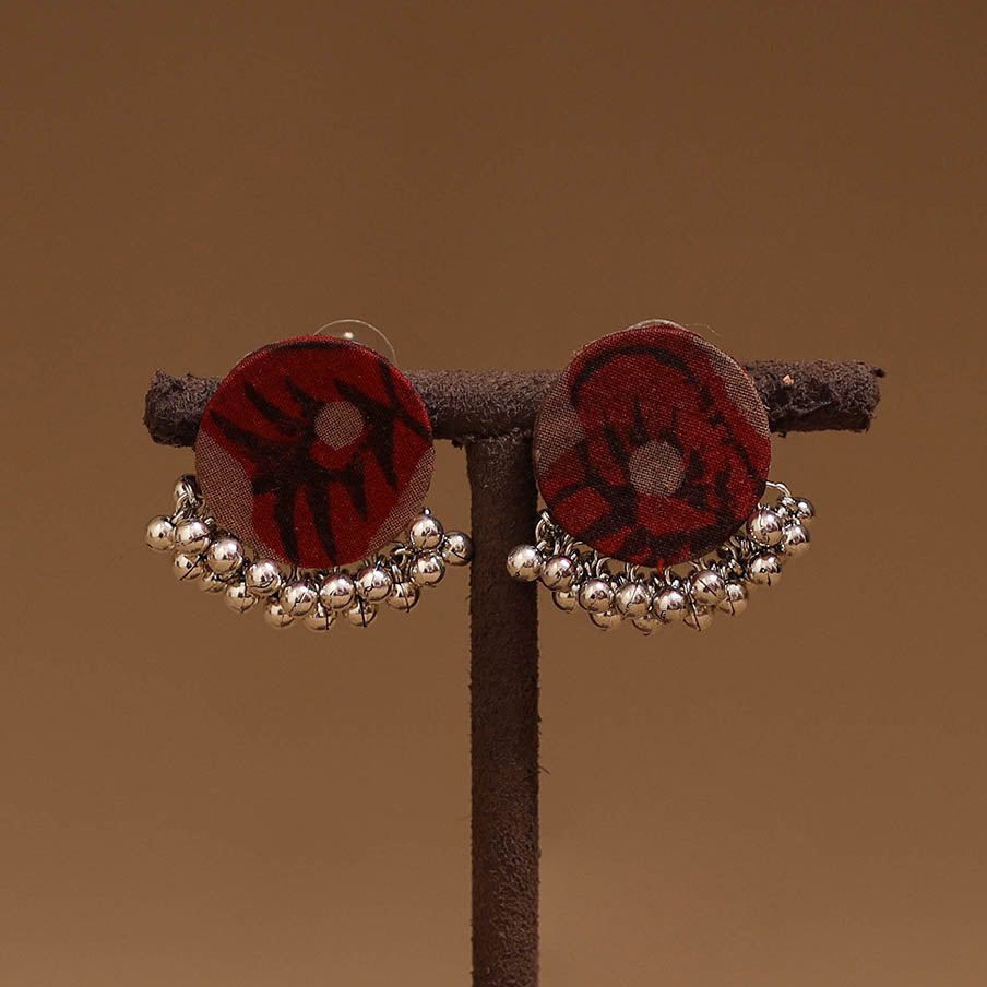 Ayat ghungroo work fabart handmade earrings - handcrafted