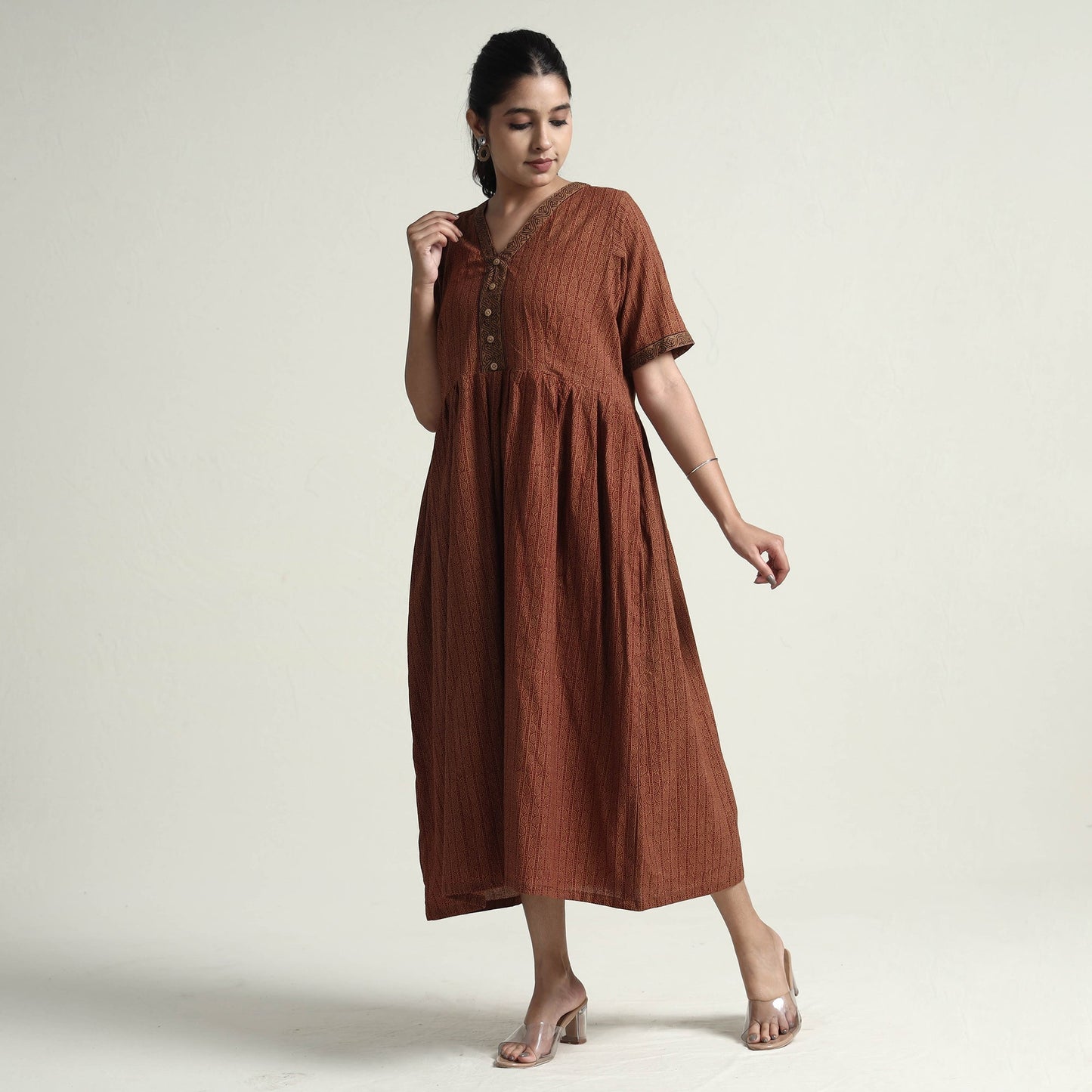 Bagh Block Printed Cotton Dress