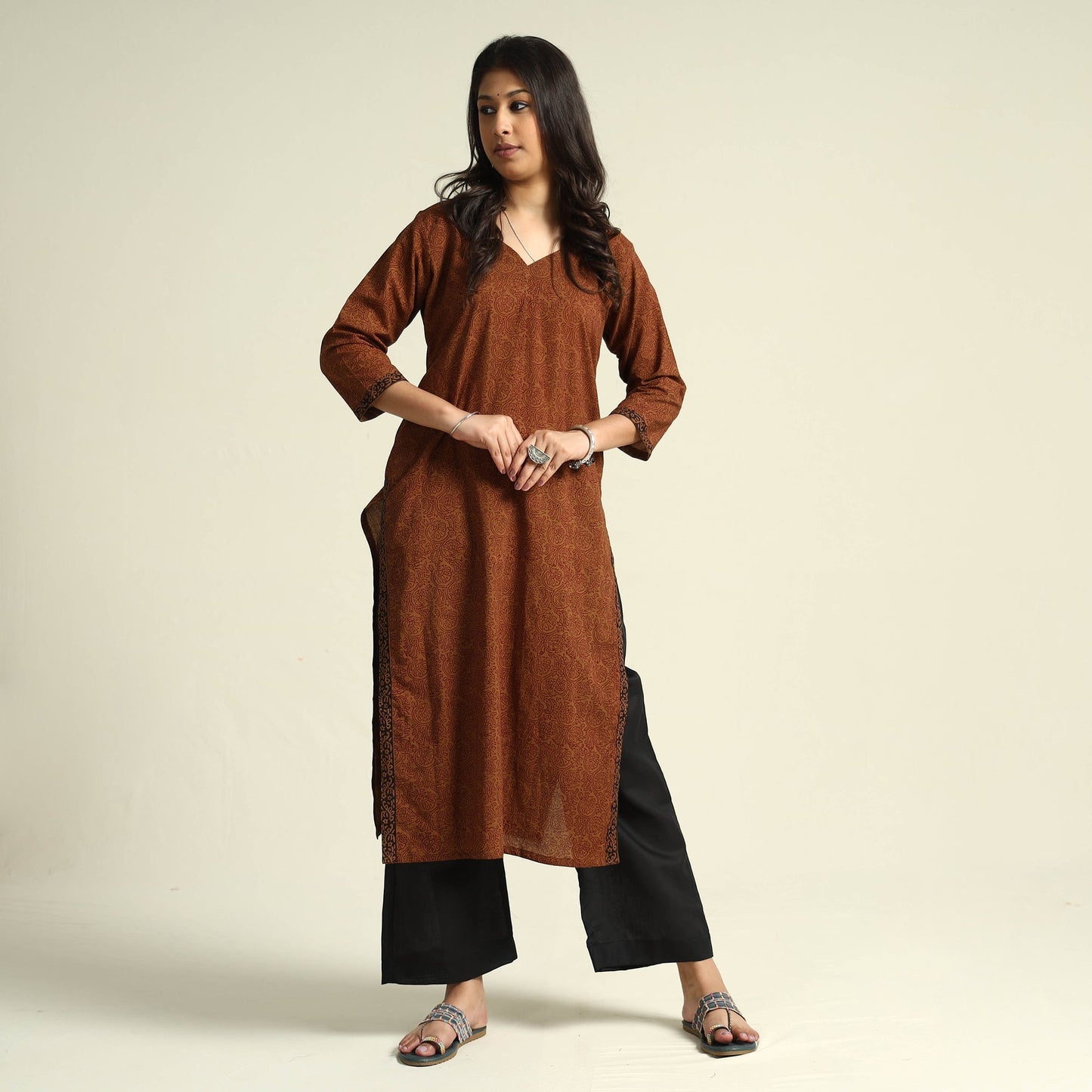 Mangalagiri Kurta with Palazzo Set