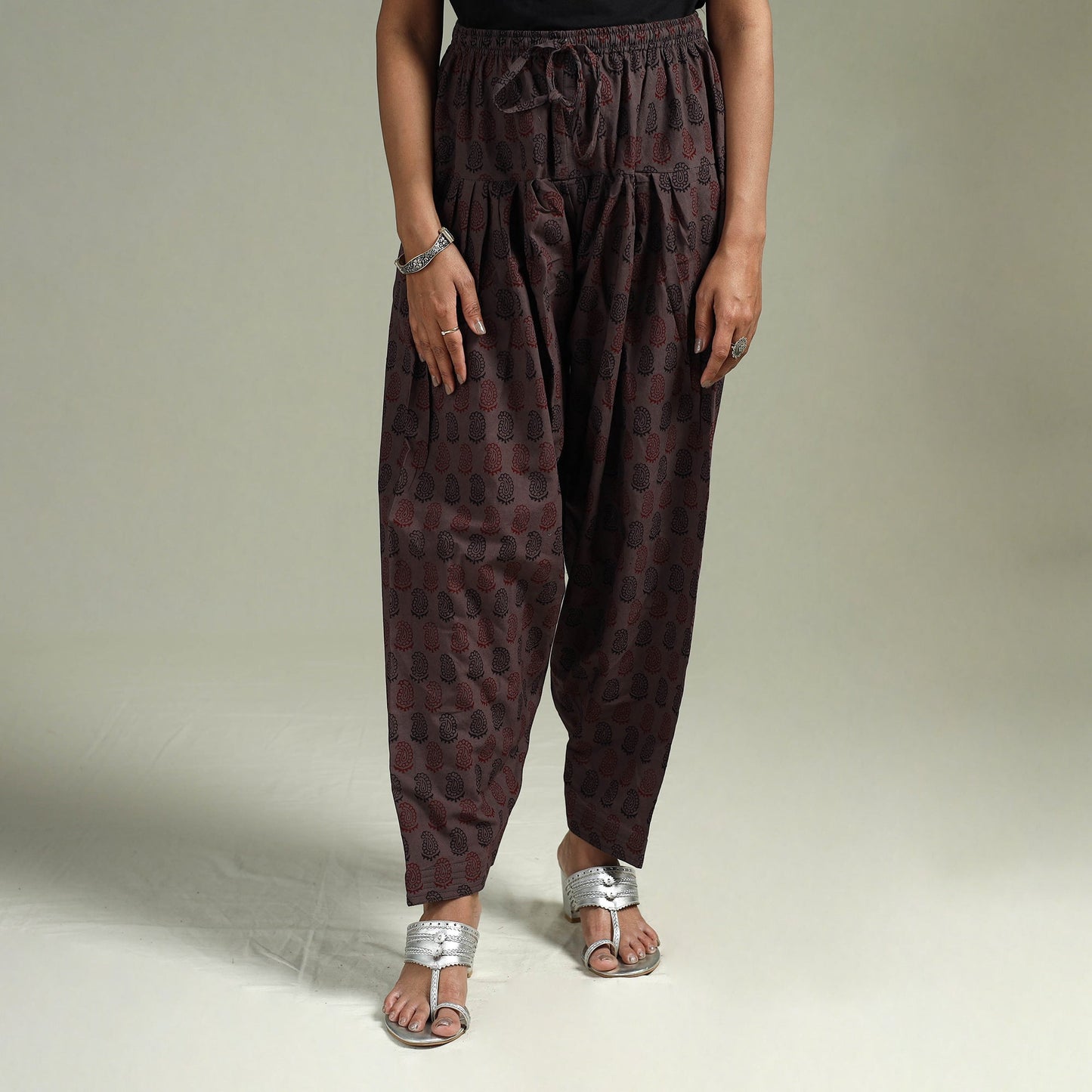 Bagh hand block print natural dyed cotton salwar 02