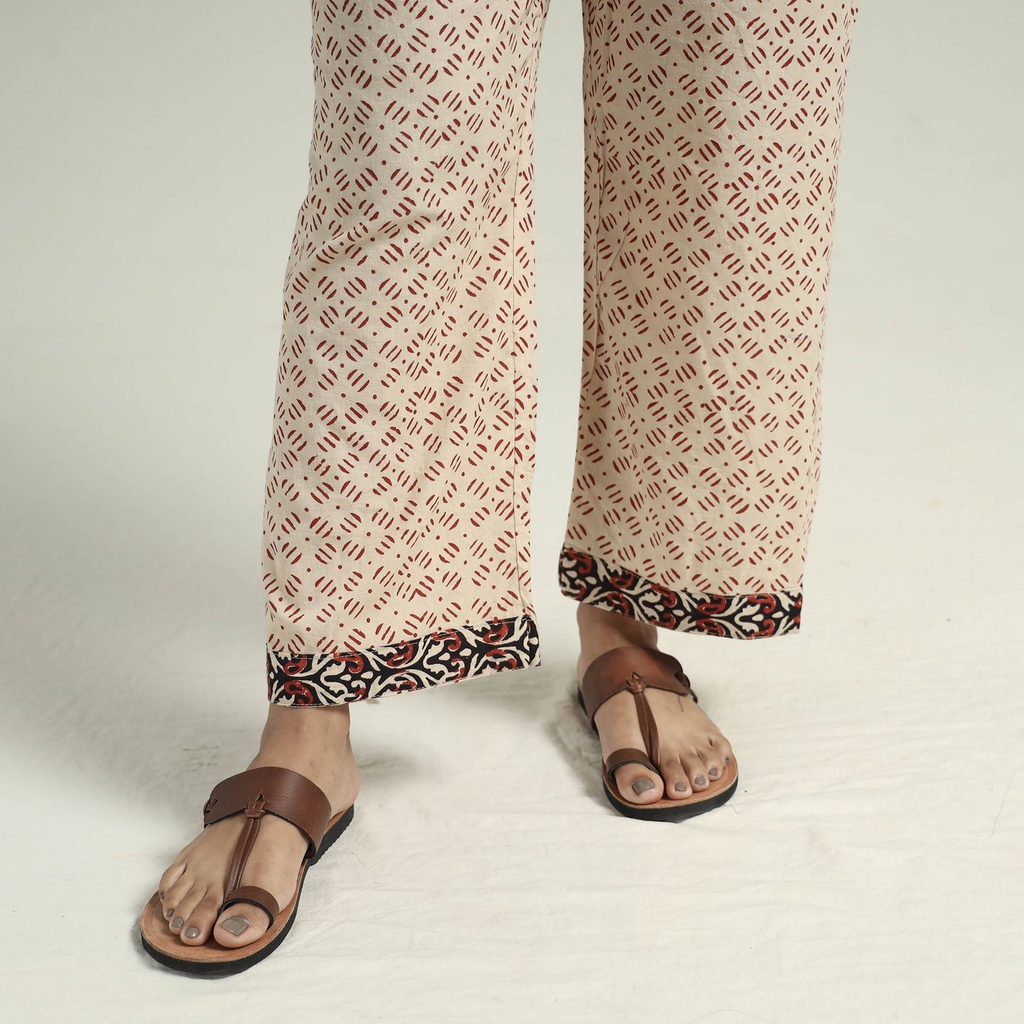 Bagru Kurta with Palazzo & Dupatta Set