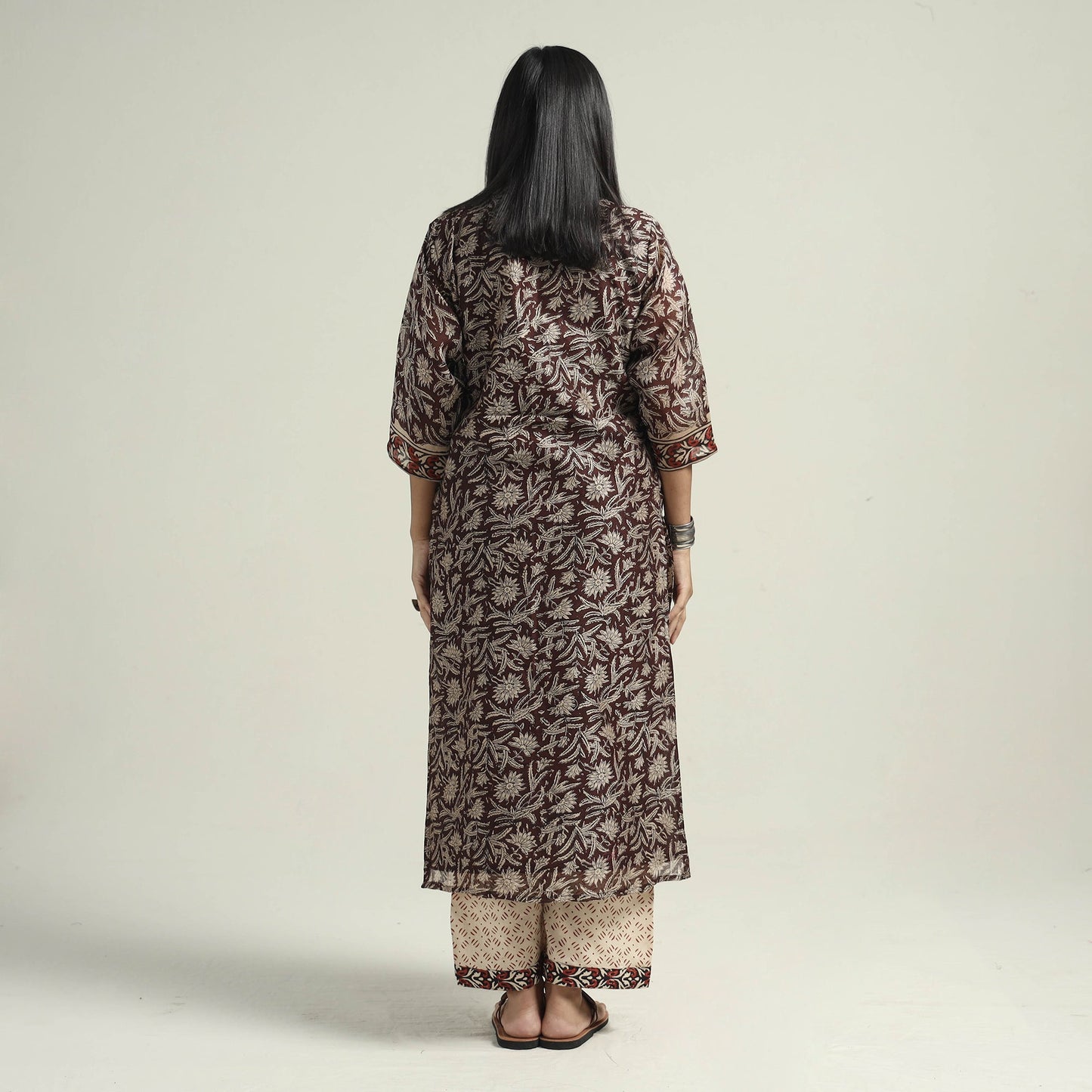Bagru Kurta with Palazzo & Dupatta Set