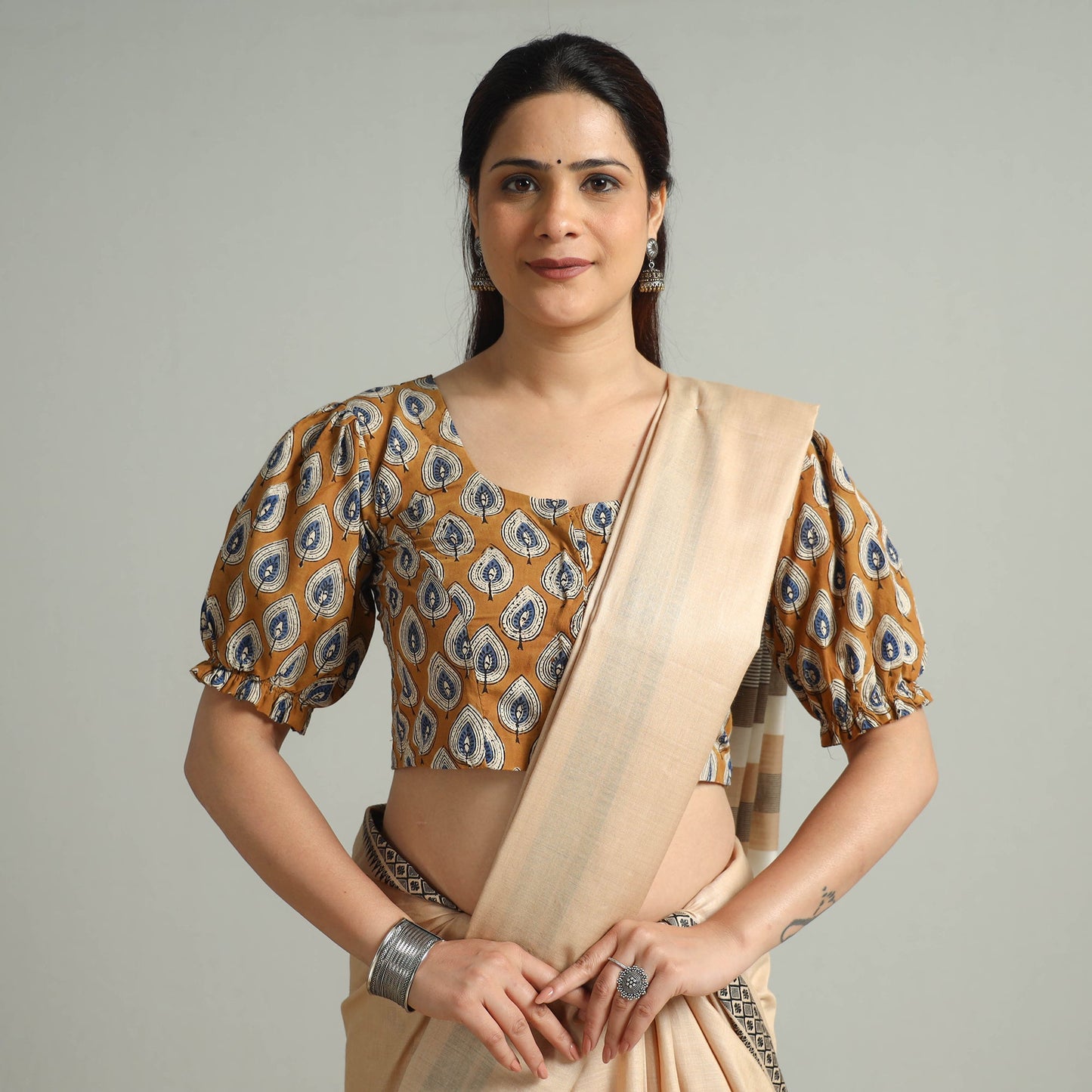 Buy Bagru Block Printed Cotton Stitched Blouse 04 Online at iTokri.com