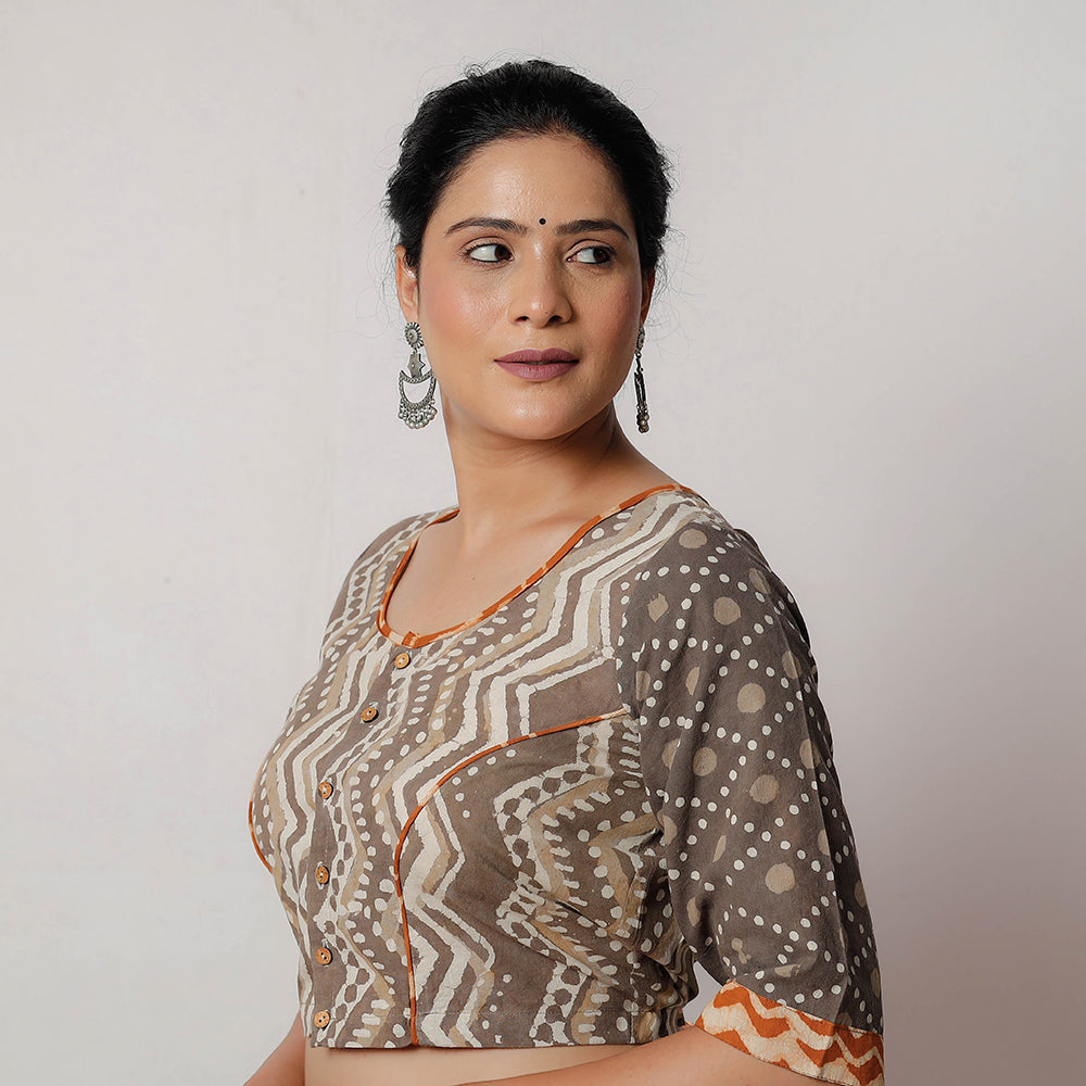 Bagru Stitched Blouse