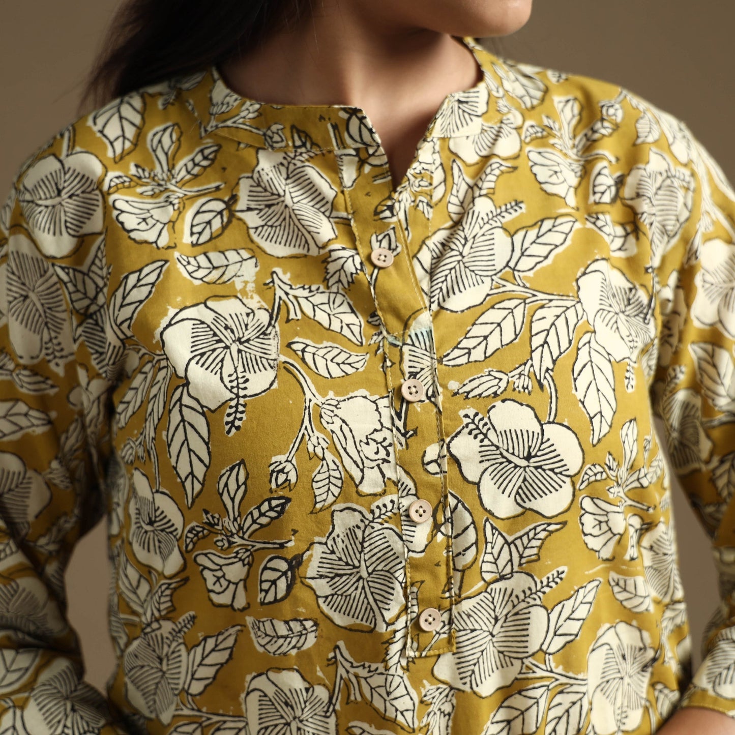 Bagru Hand Block Printed Cotton Long Kurta Online at iTokri.com