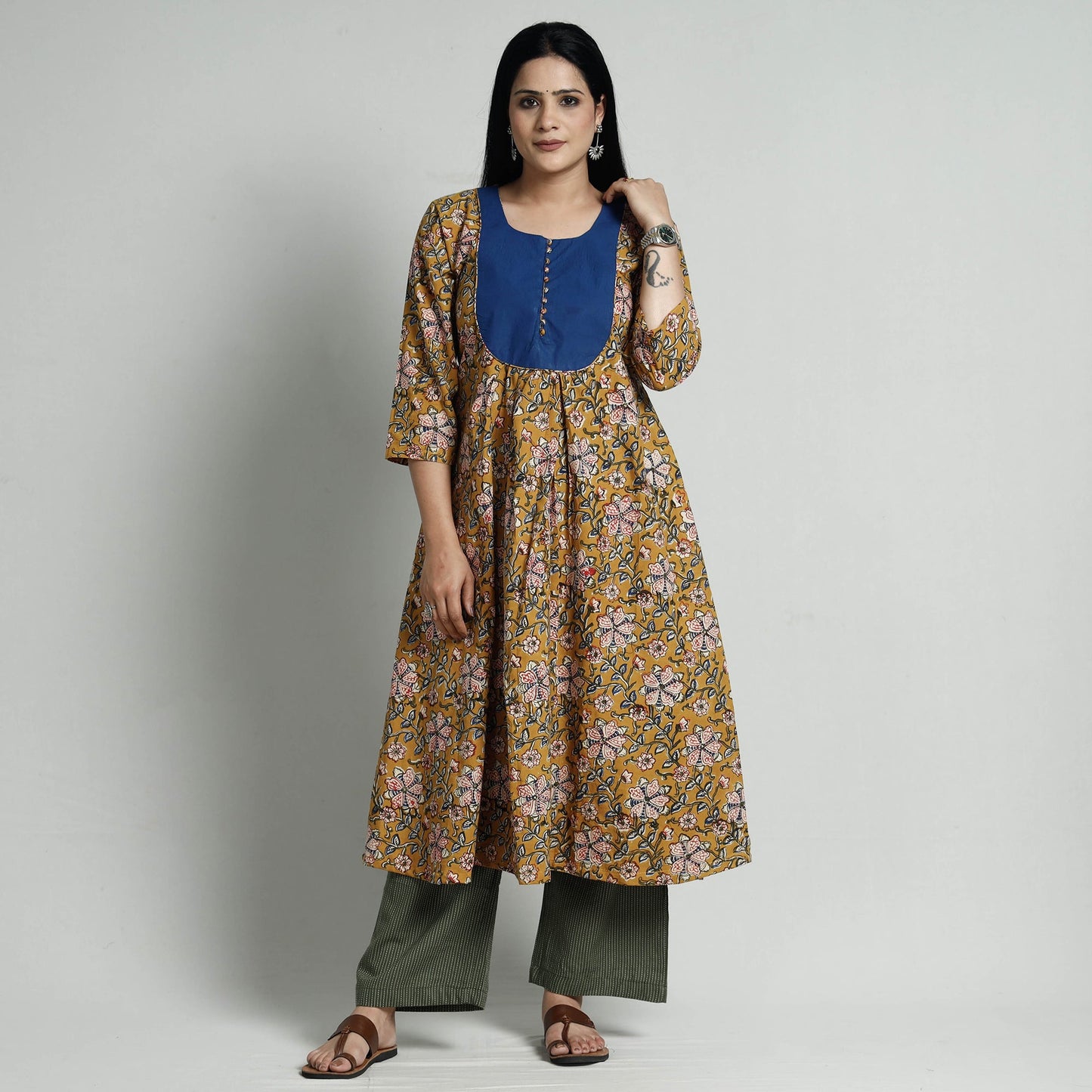 Bagru Kurta with Palazzo Set