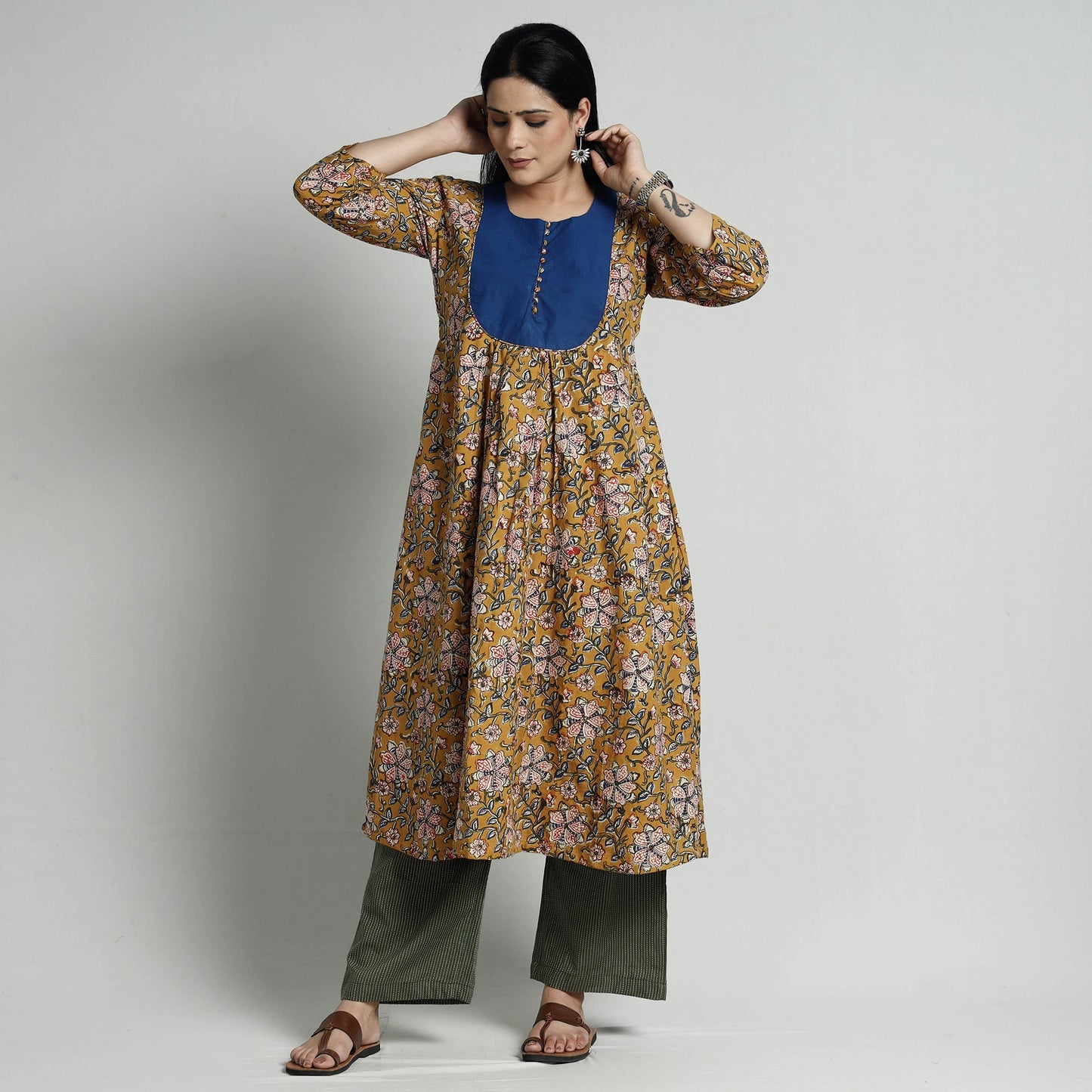 Bagru Kurta with Palazzo Set