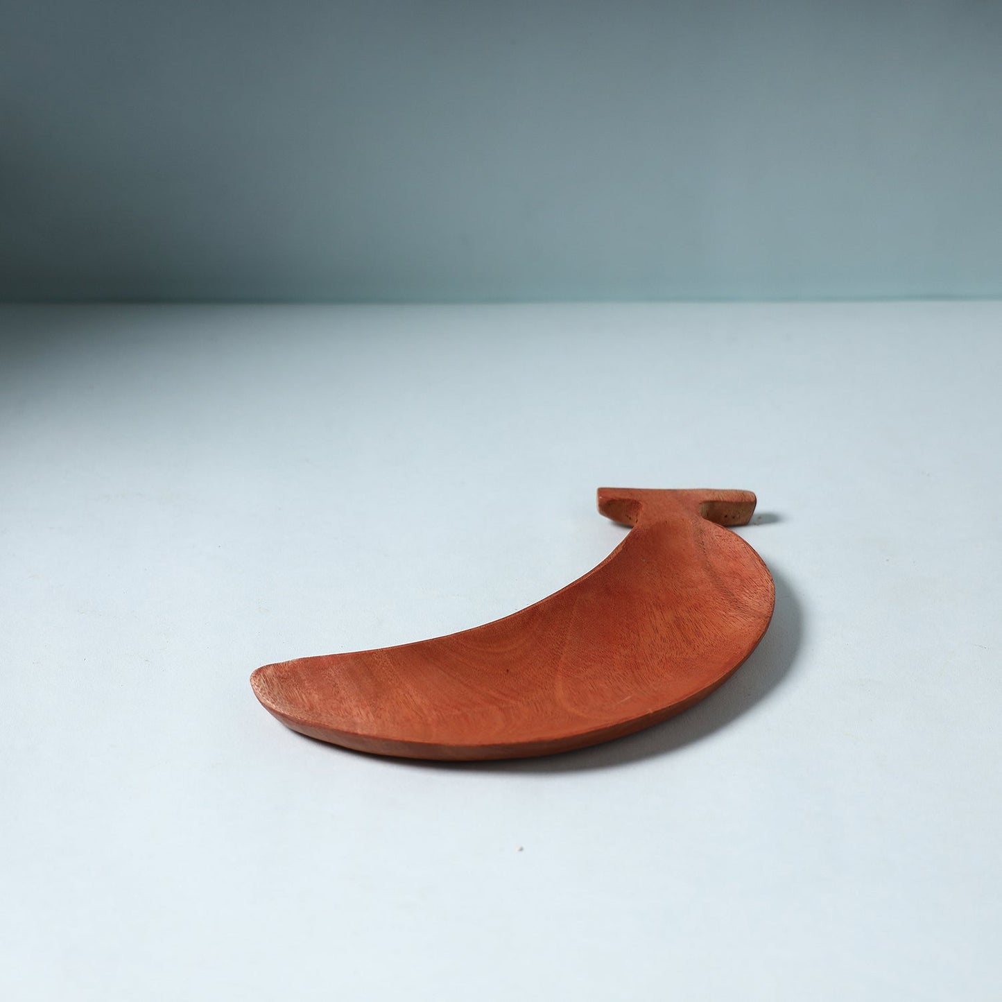 Brown Handcarved Natural Neem Wooden Tray