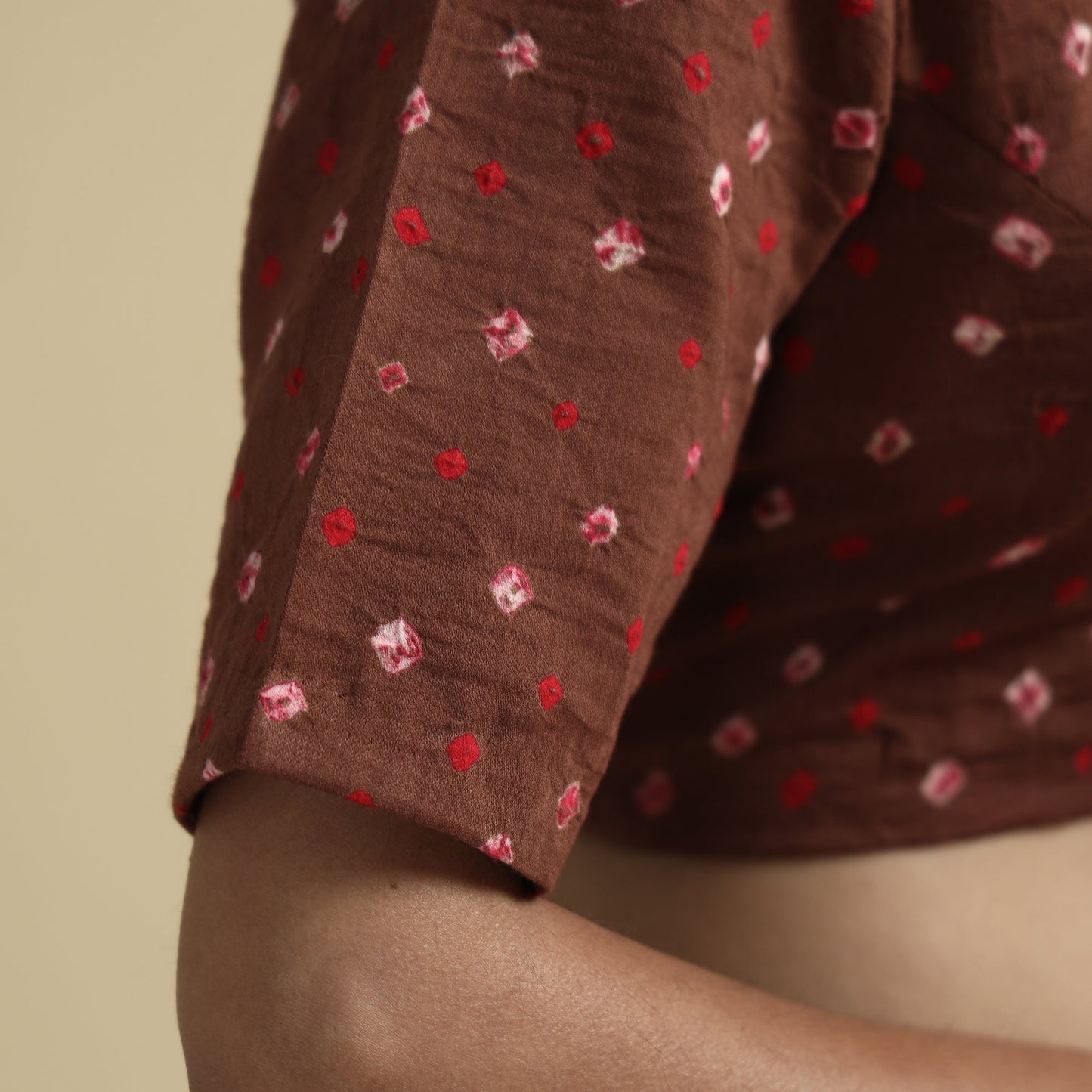 bandhani stitched blouse
