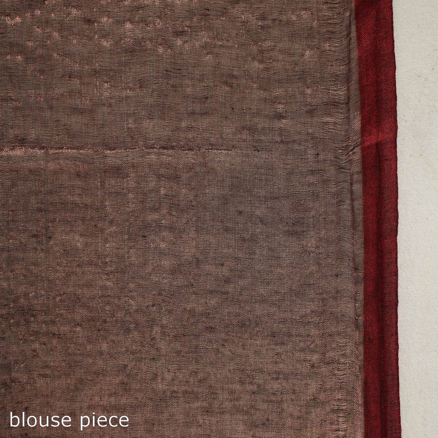 Buy Brown Bengal Fine Tissue Zari Saree Online at iTokri.com