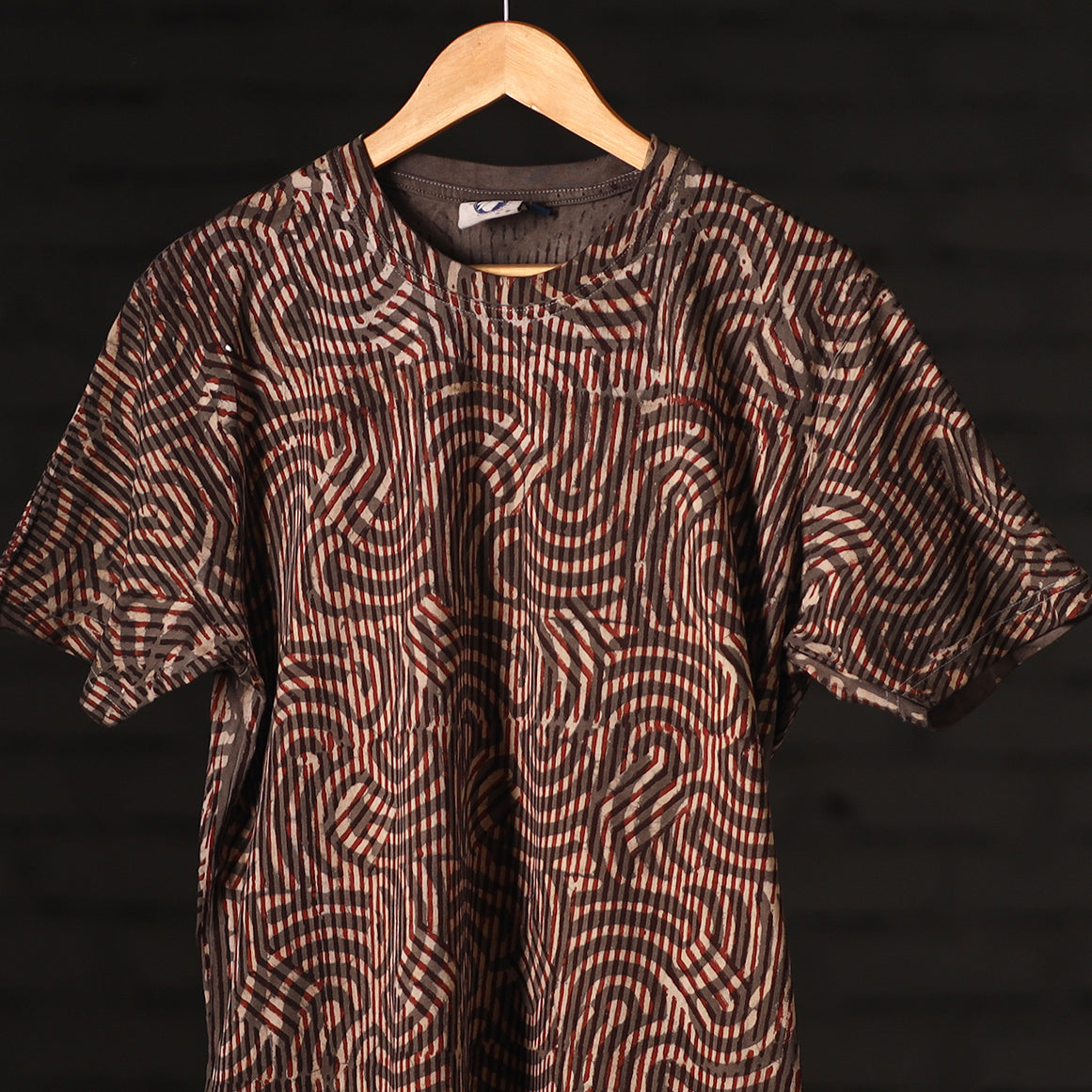 Buy Bindaas Block Art Printed Cotton Round Neck T-shirt Online at iTokri.com