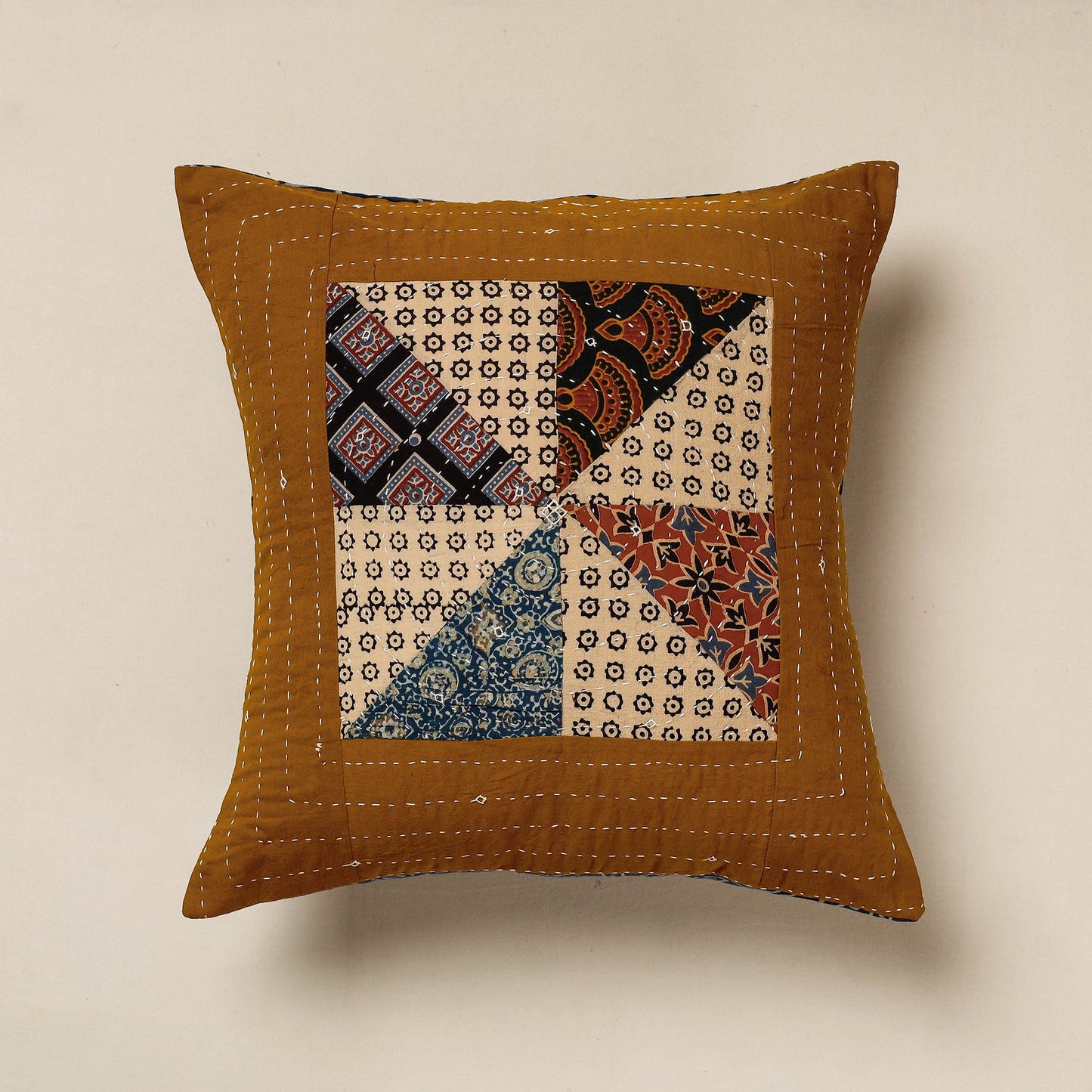 Ajrakh Cushion Cover