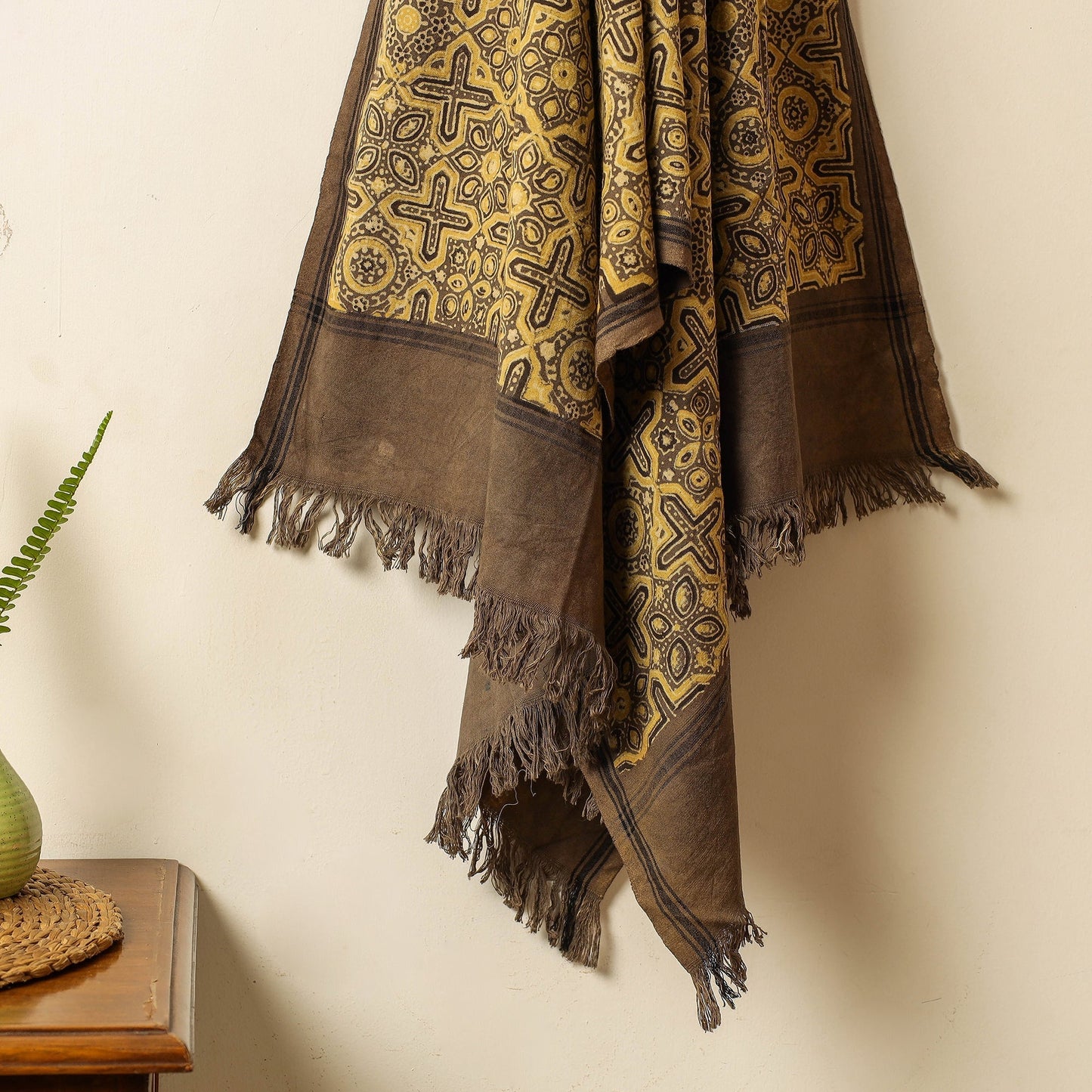 block printed towel