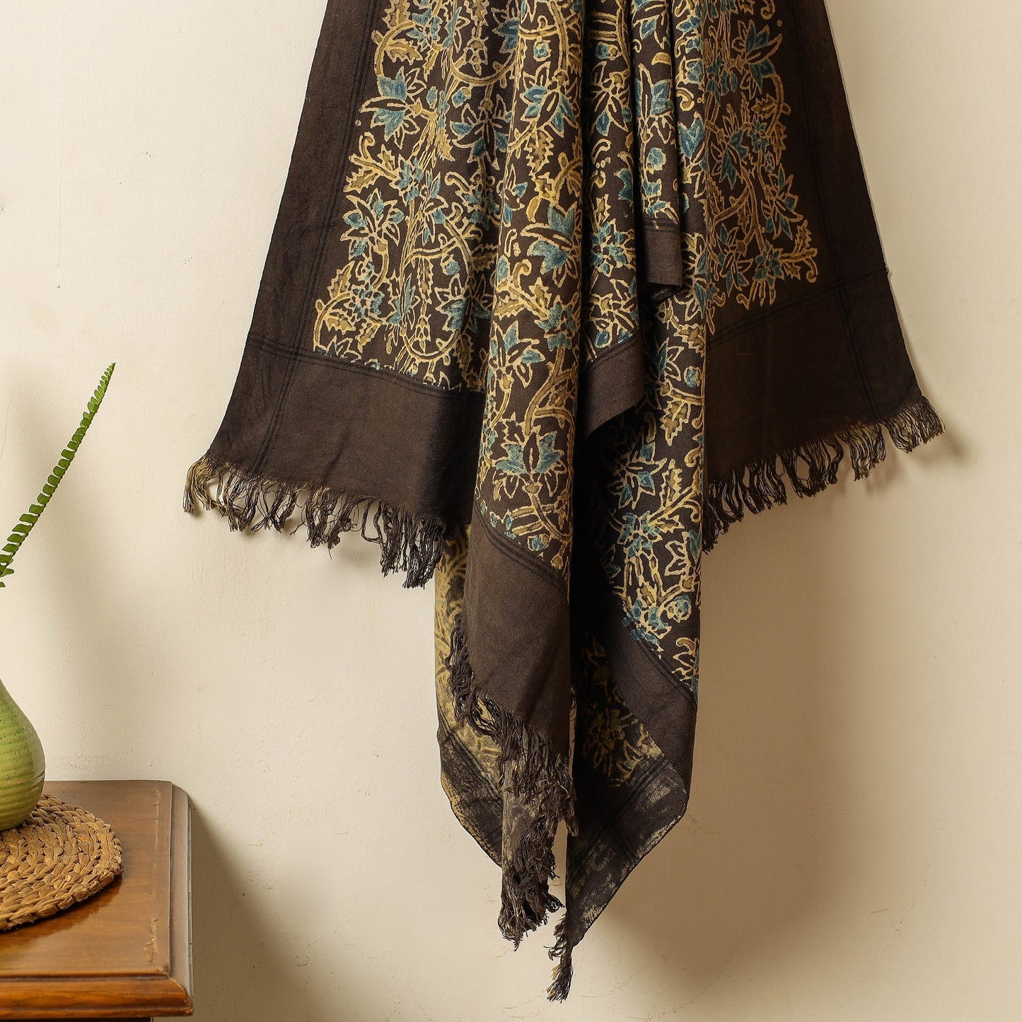 block printed towel