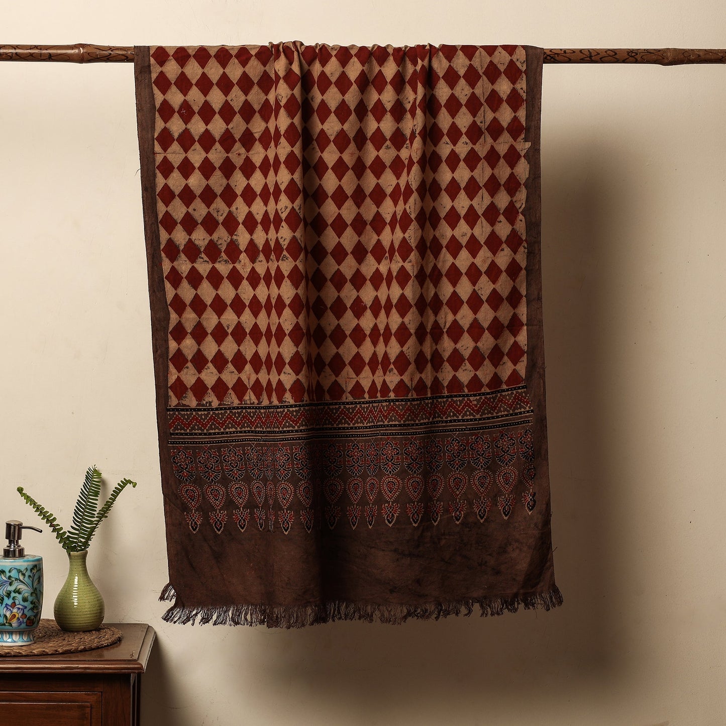 Block Printed Cotton Towel