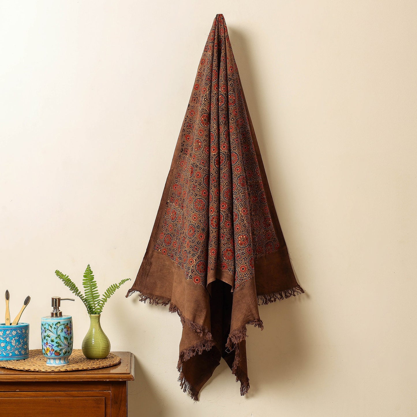 Block Printed Cotton Towel