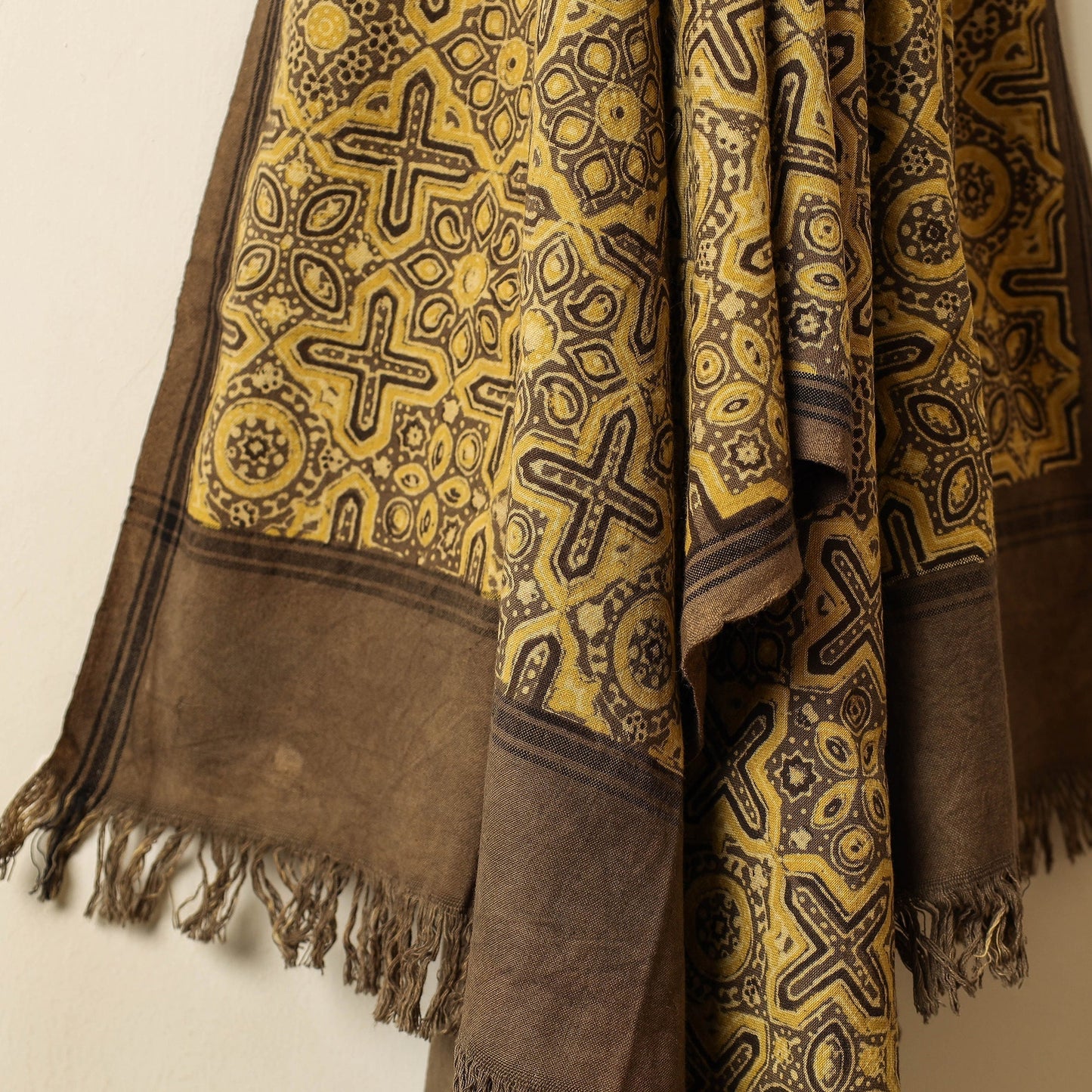 block printed towel