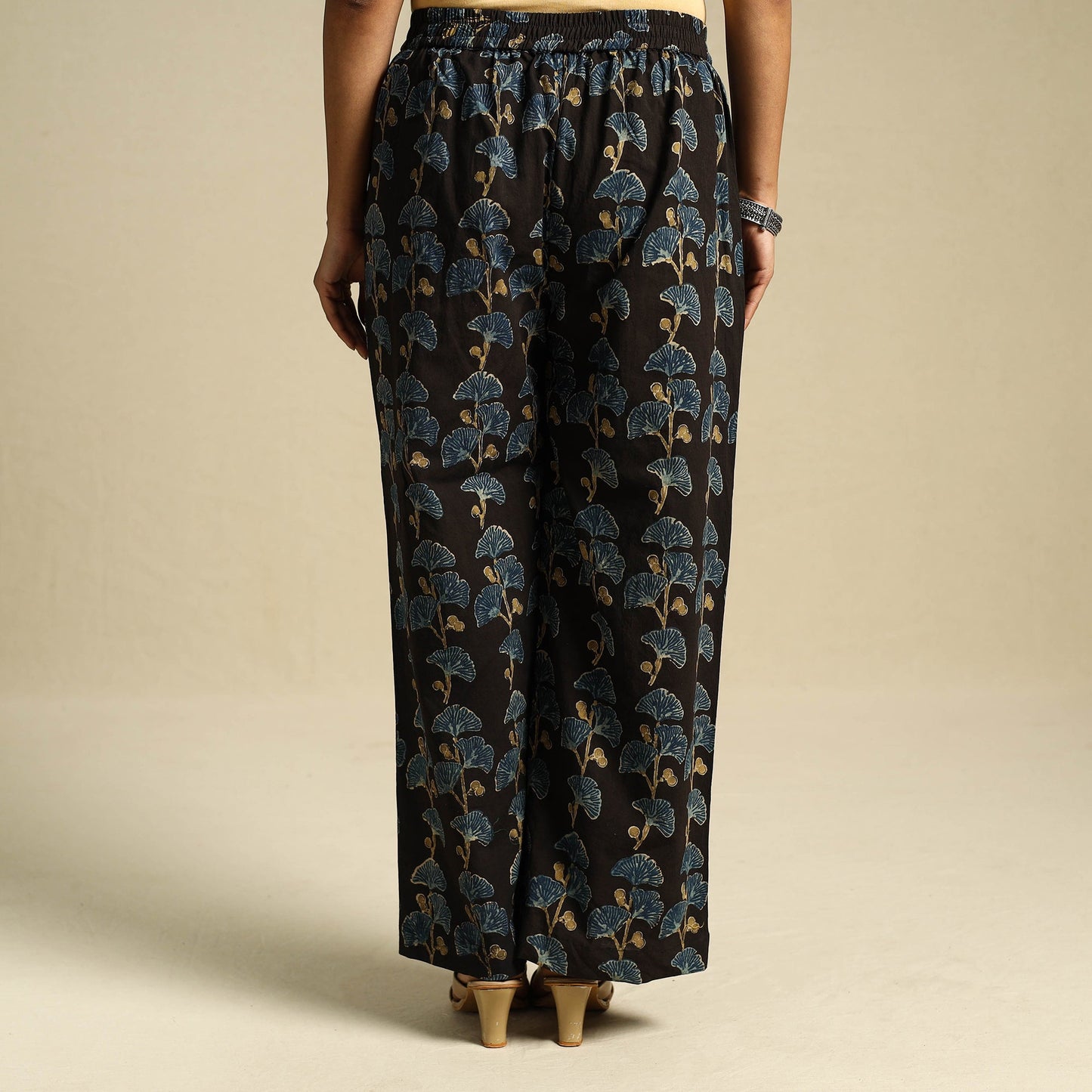 Buy Block Print Cotton Ajrakh Palazzo