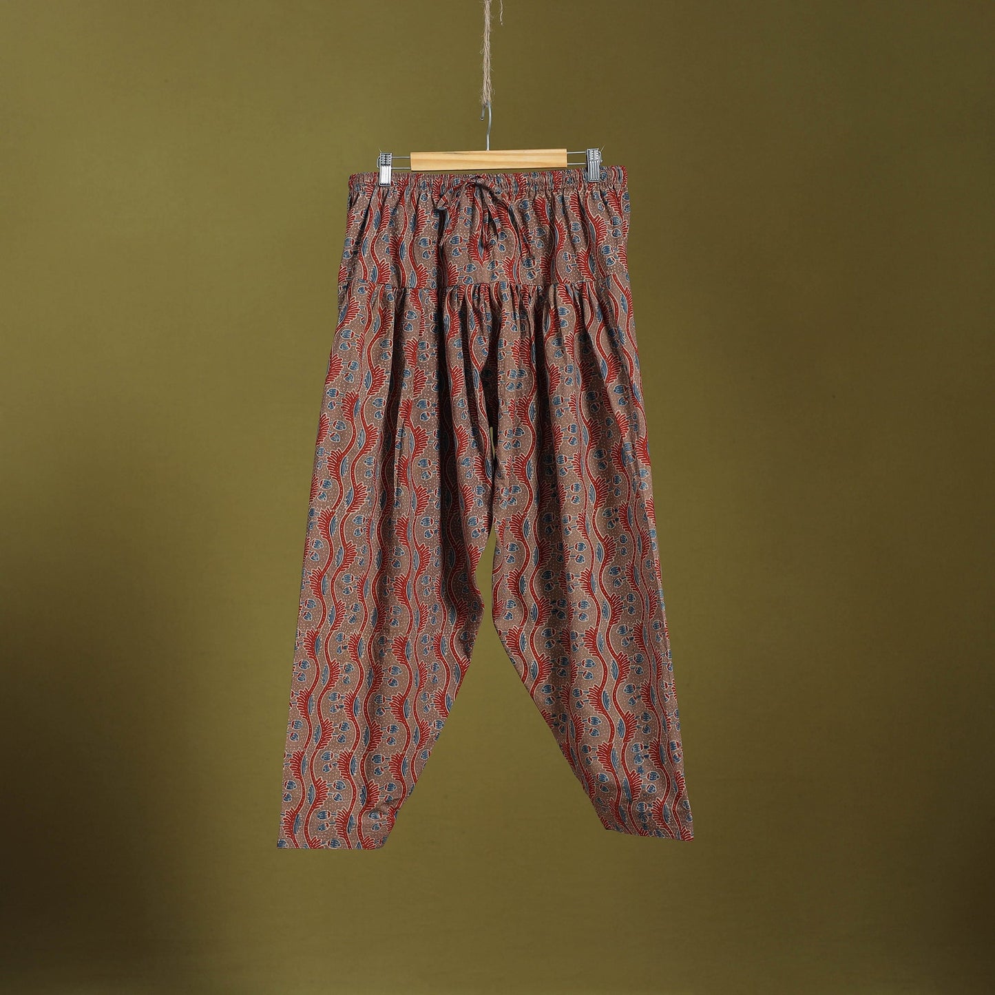 Brown - cotton natural dyed salwar 02 - handcrafted