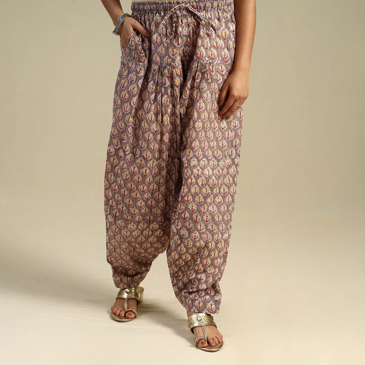 Buy Block Print Cotton Sanganeri Salwar