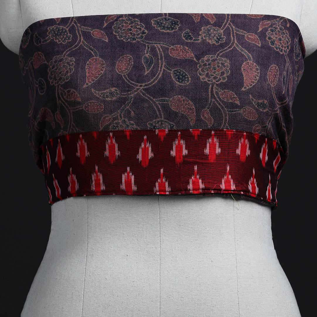 Brown - woollen blouse piece 57 - handcrafted