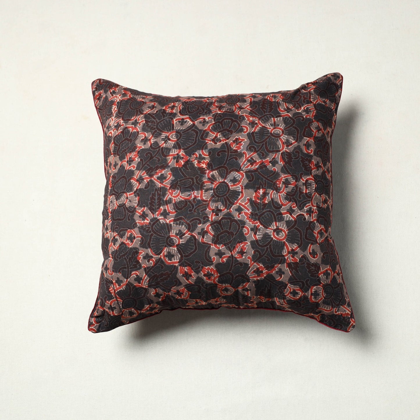 Authentic Brown Ajrakh Cushion Cover