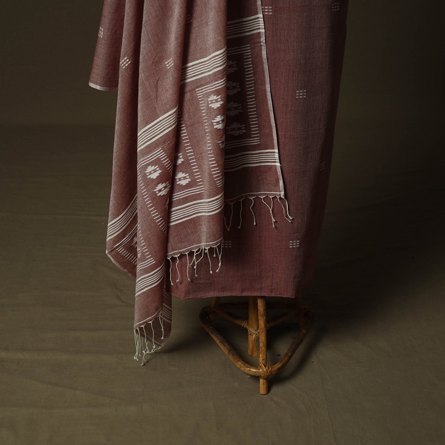 Burdwan jamdani handloom cotton 2pc unstitched dress