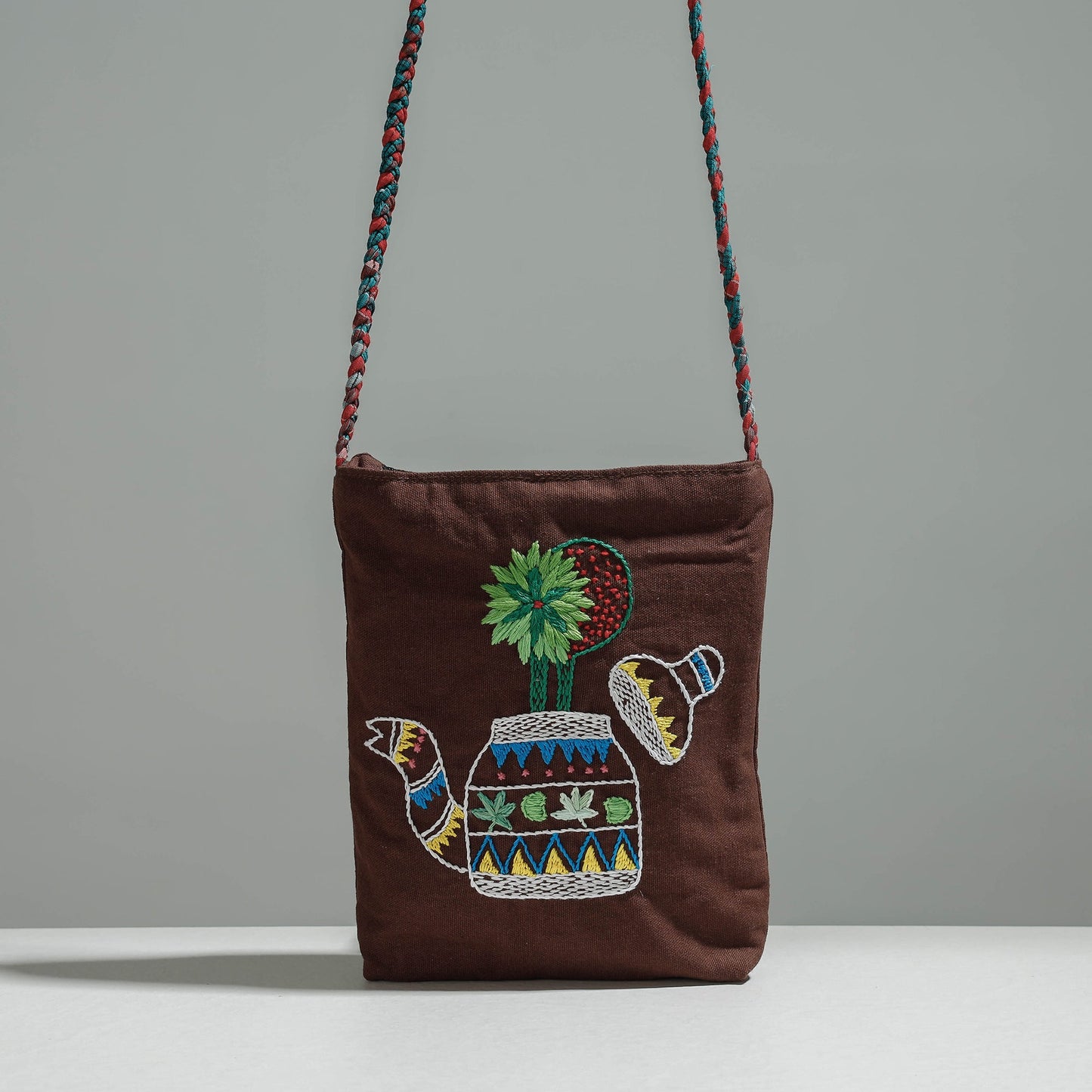 Embroidery Sling Bag