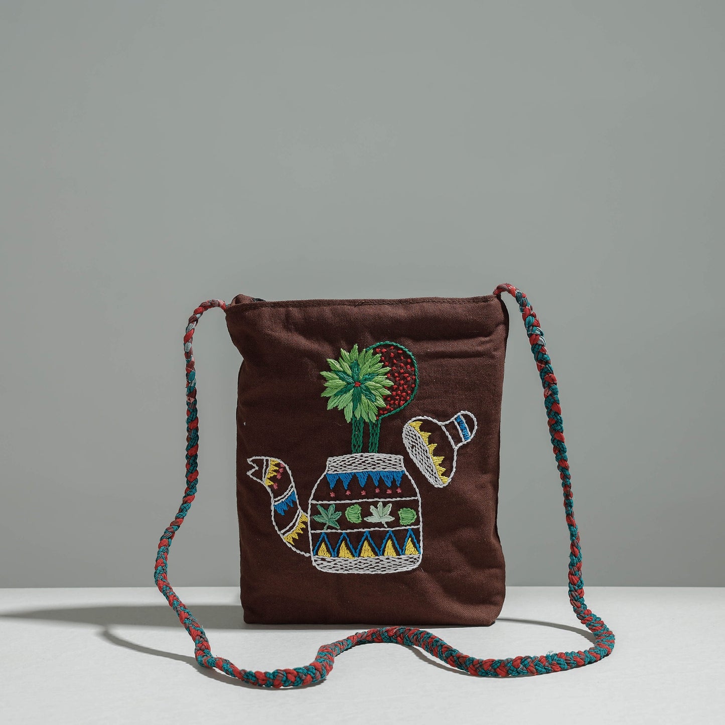 Embroidery Sling Bag
