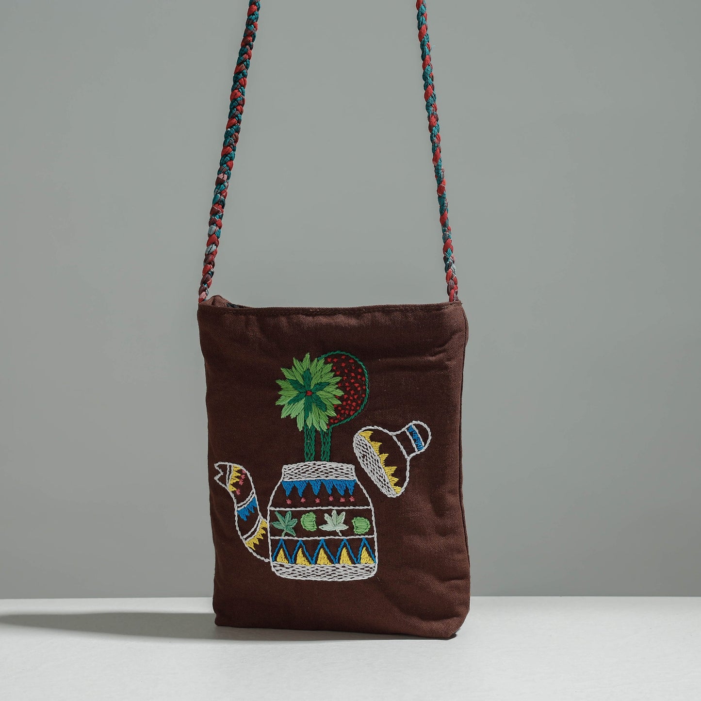 Embroidery Sling Bag