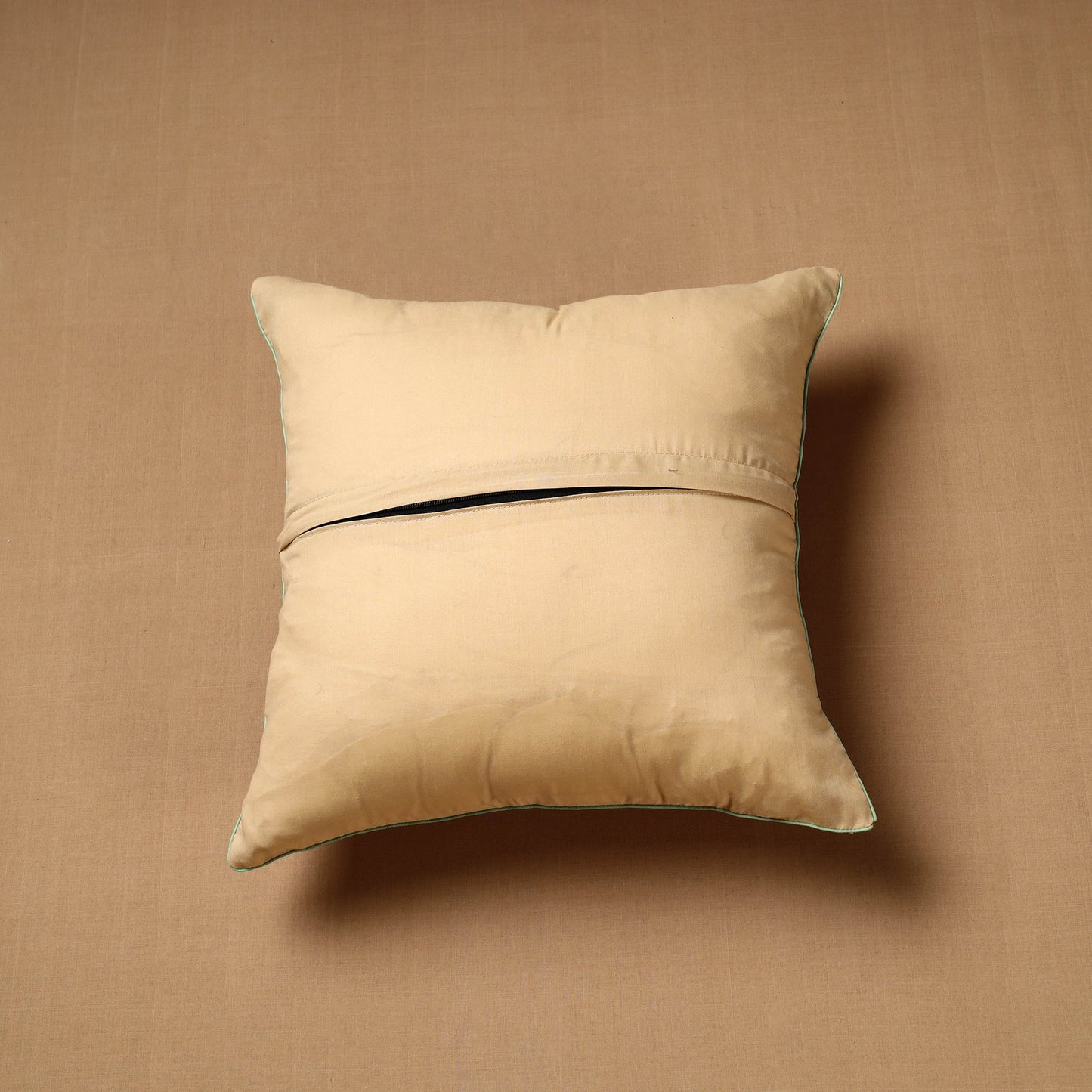 Buy Brown Block Print Cotton Sanganeri Cushion Cover