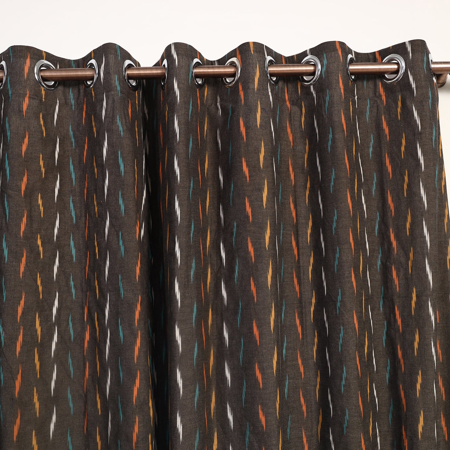 Buy Cotton Window Brown Pochampally Ikat Curtain