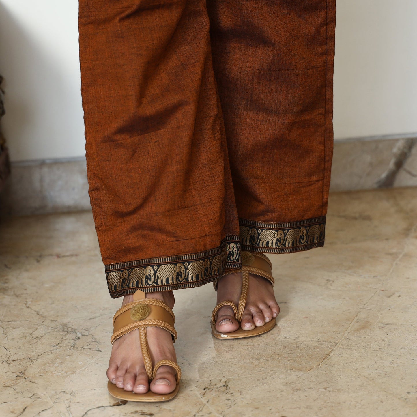 Buy Dharwad Cotton Kurta with Palazzo & Dupatta Set Online at iTokri.com