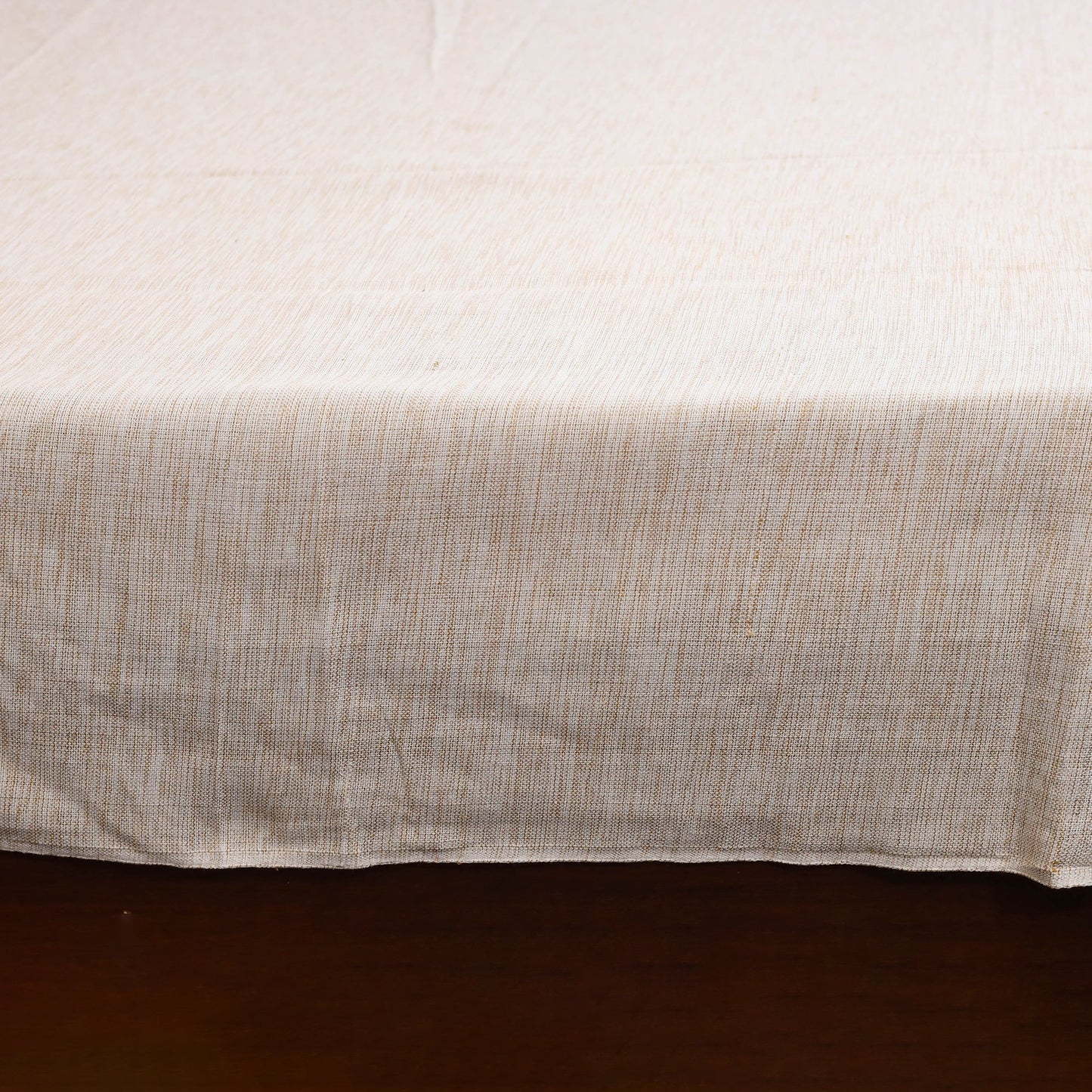 Brown - double handloom cotton bed sheet (108 x 90 in) 03